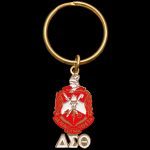 DELTA METAL CREST KEYCHAIN
