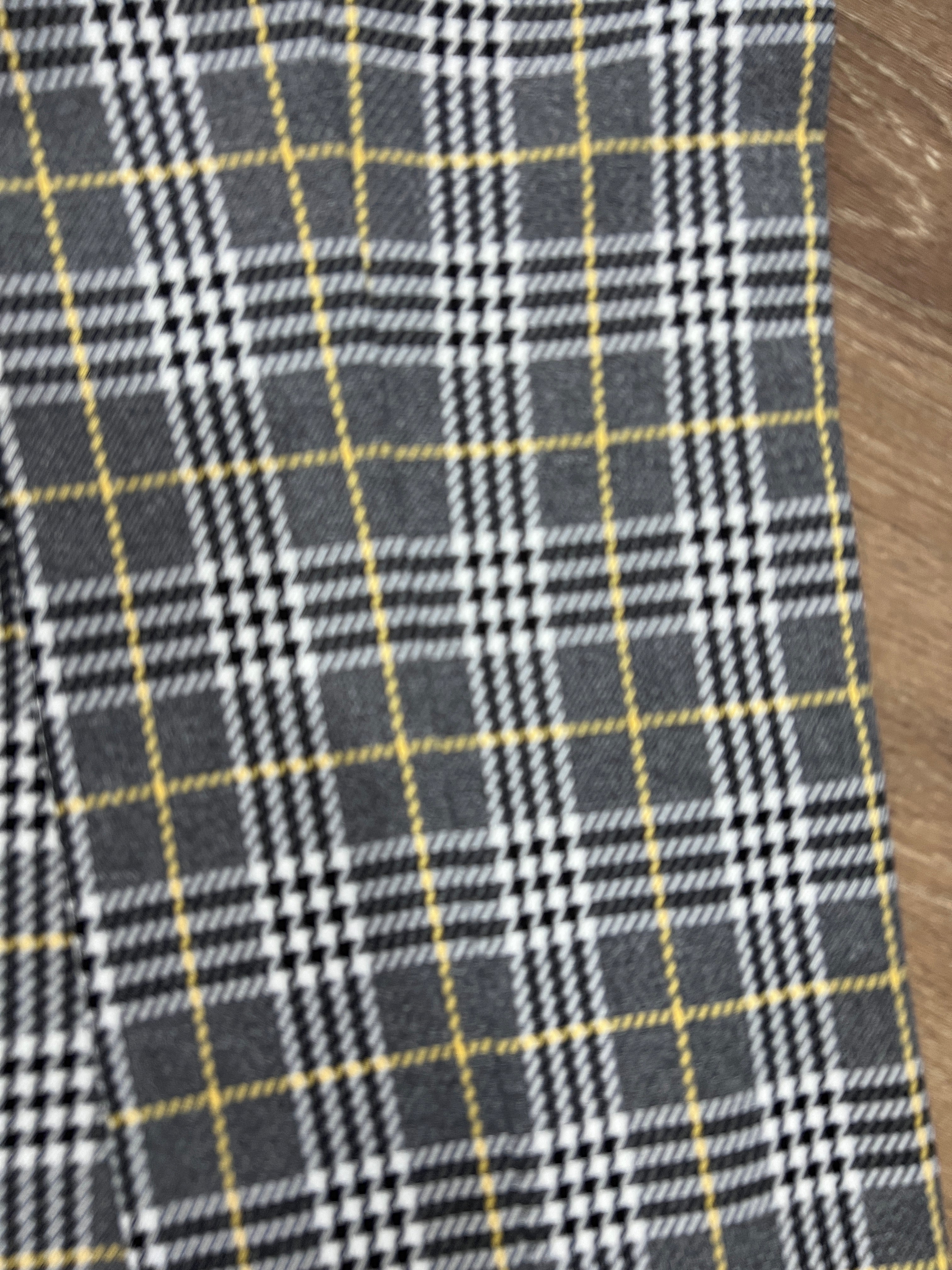 Black and Gold Plaid Pants