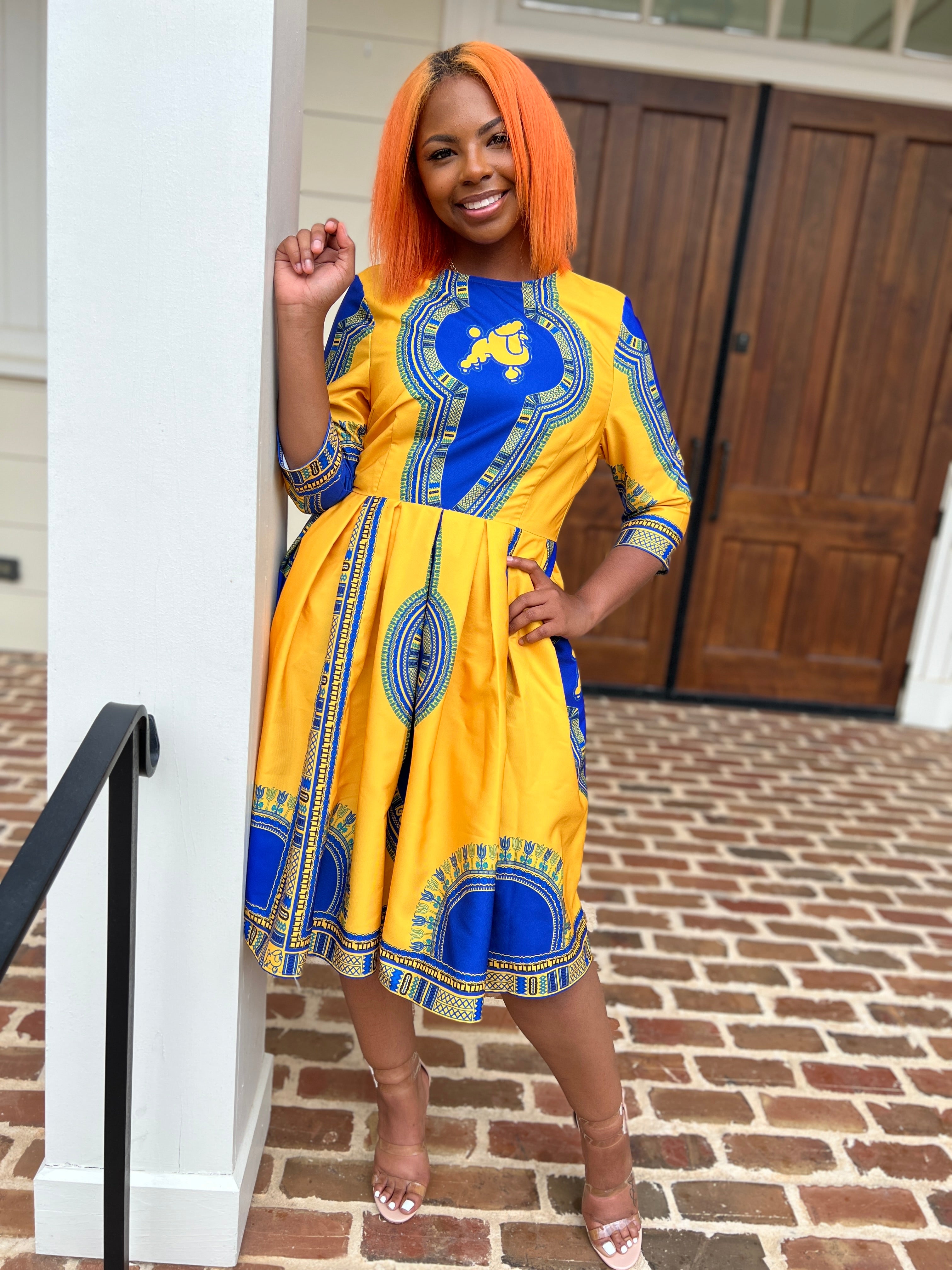 Dashiki Dress- SGRHO Final Sale. No refunds or exchanges