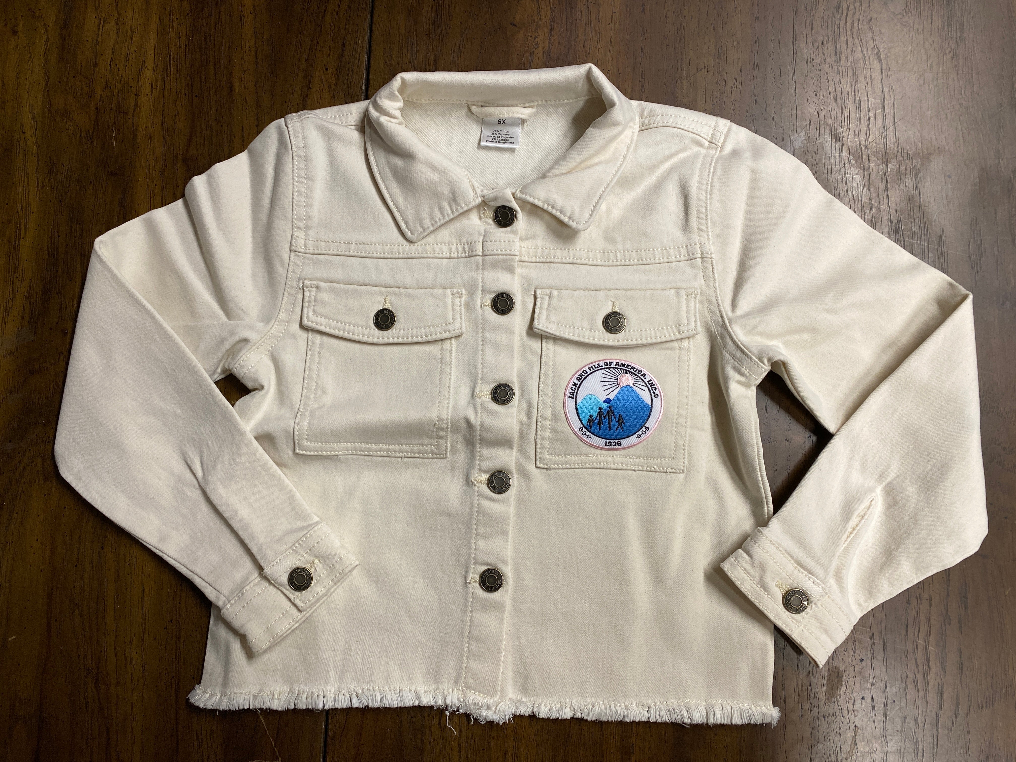Jack and Jill Youth-Beige Denim Jacket