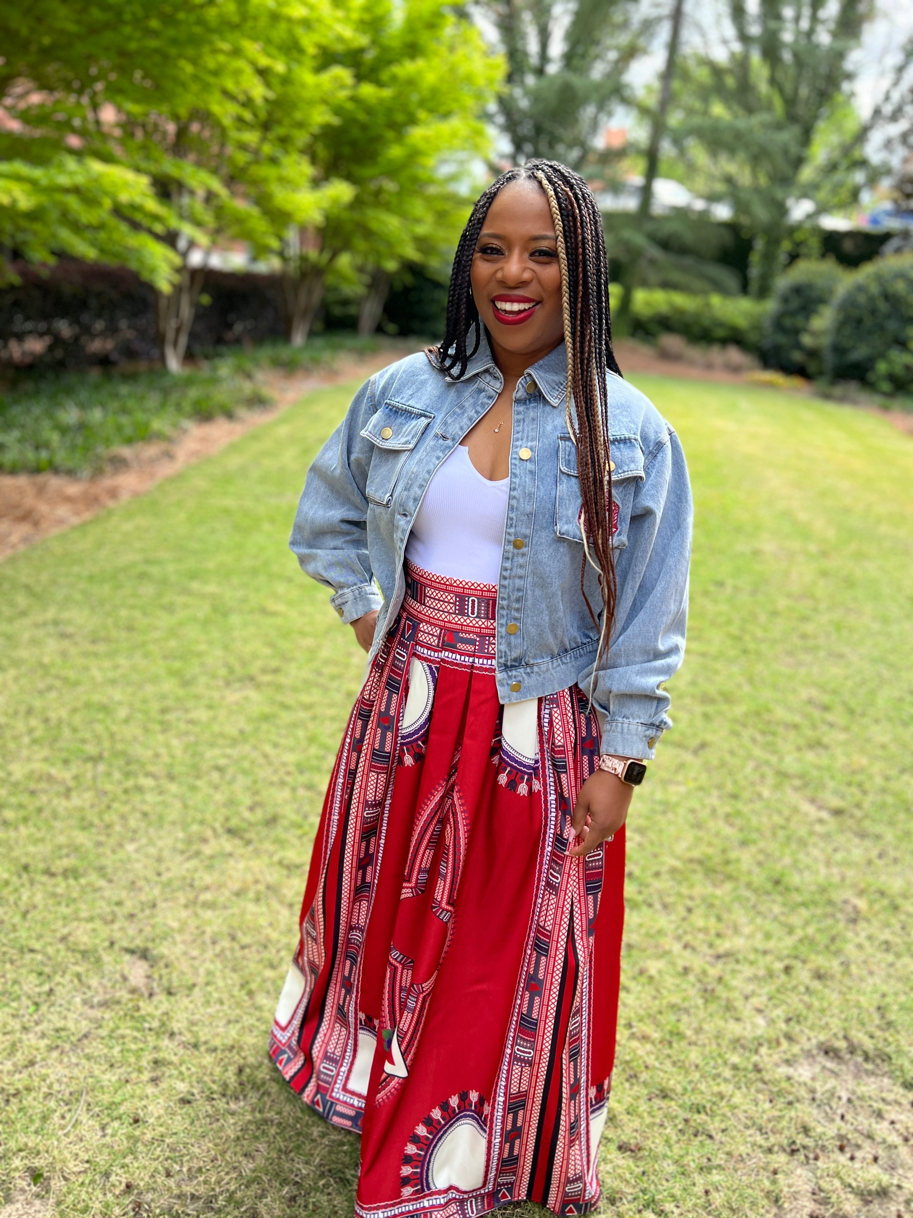 Dashiki Skirt- Long-Delta