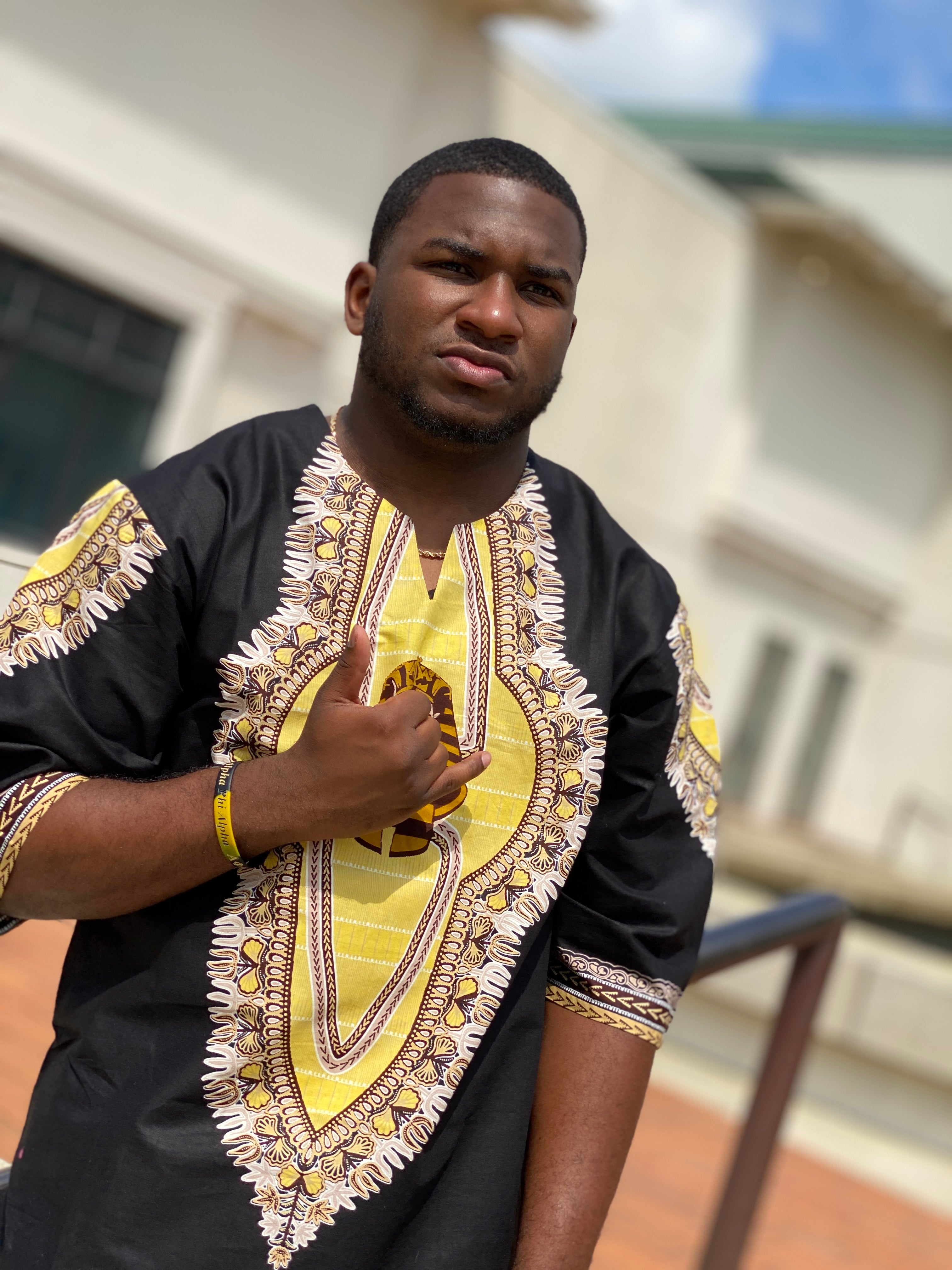 Dashiki Shirt-Alpha Phi Alpha