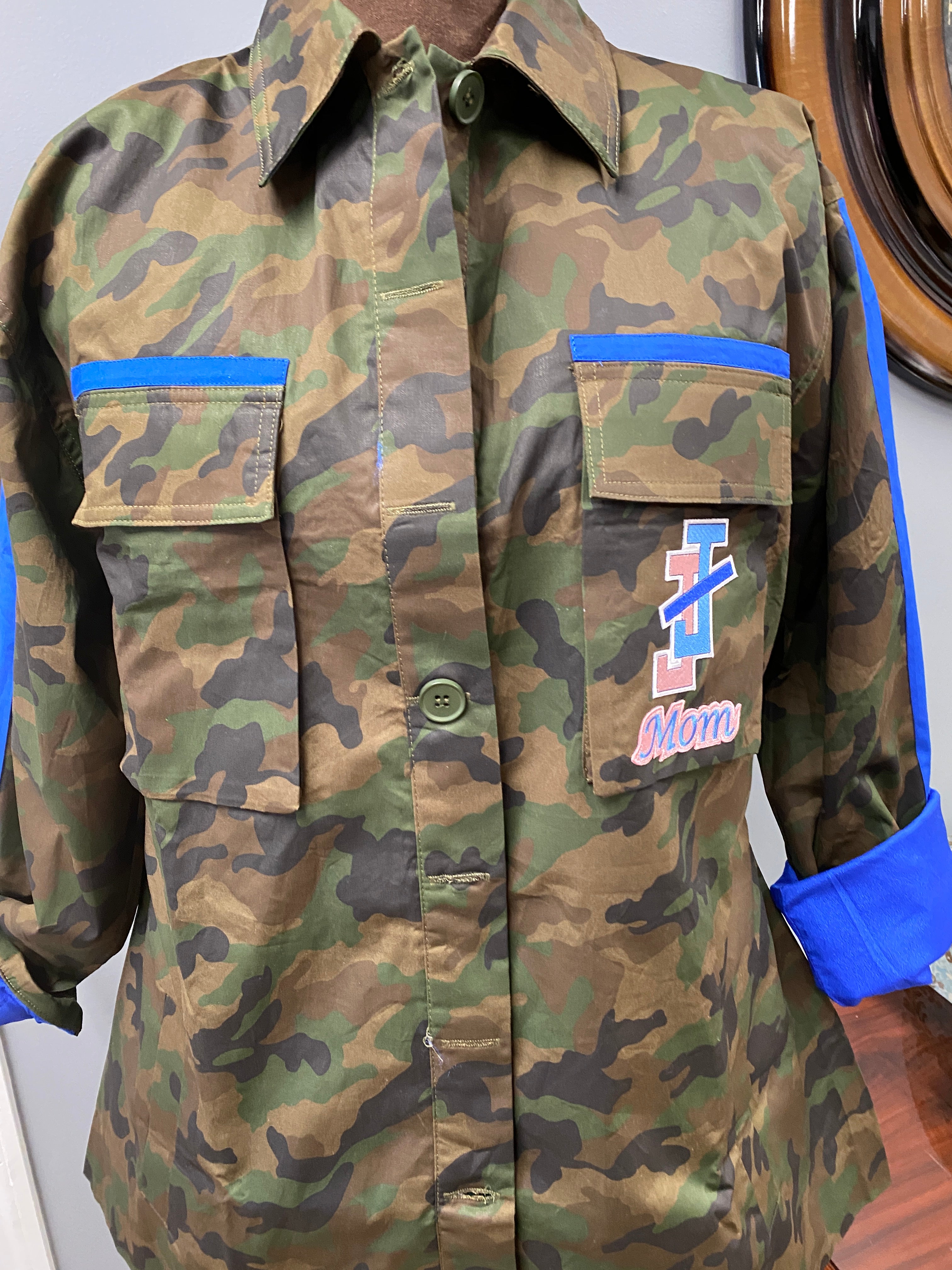 Camouflage Jacket- Jack and Jill Mom