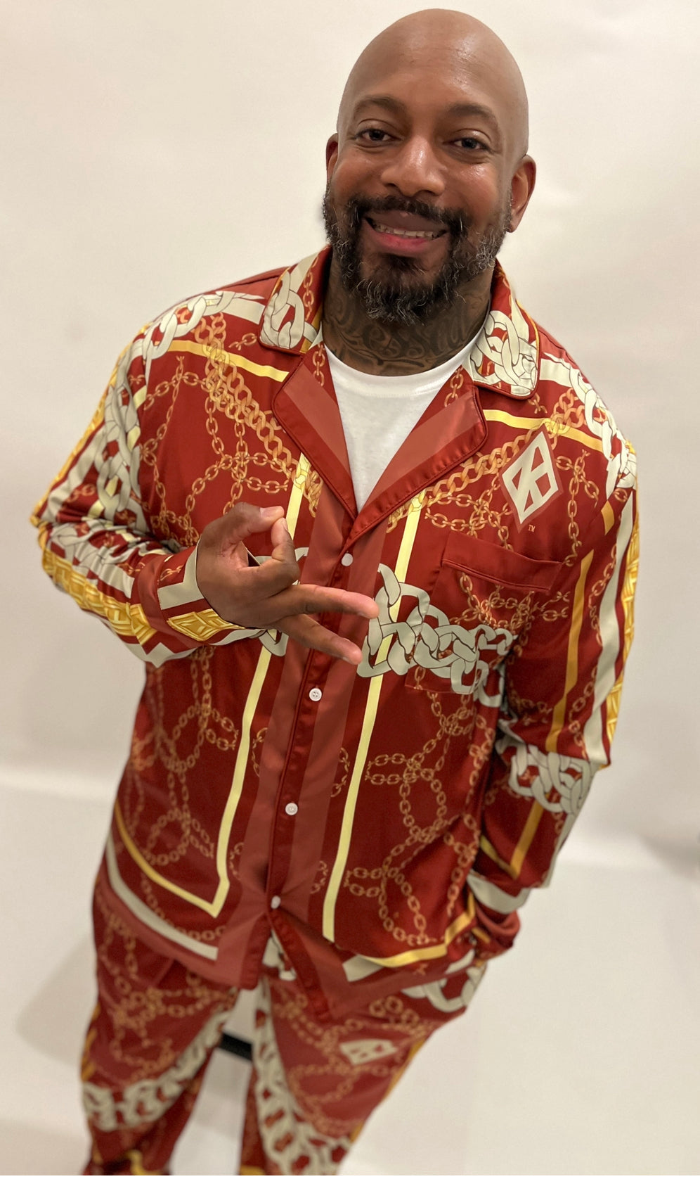 Kappa Alpha Psi Pajama set- Chains -Final sale. No exchanges or refunds