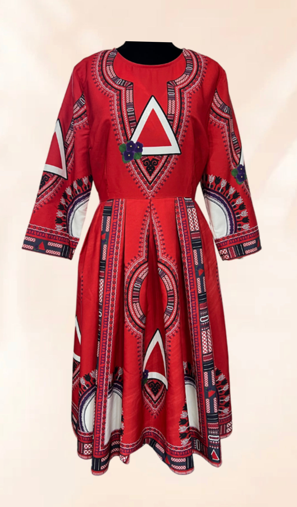 Dashiki Dress- Delta- final sale. No exchanges or refunds