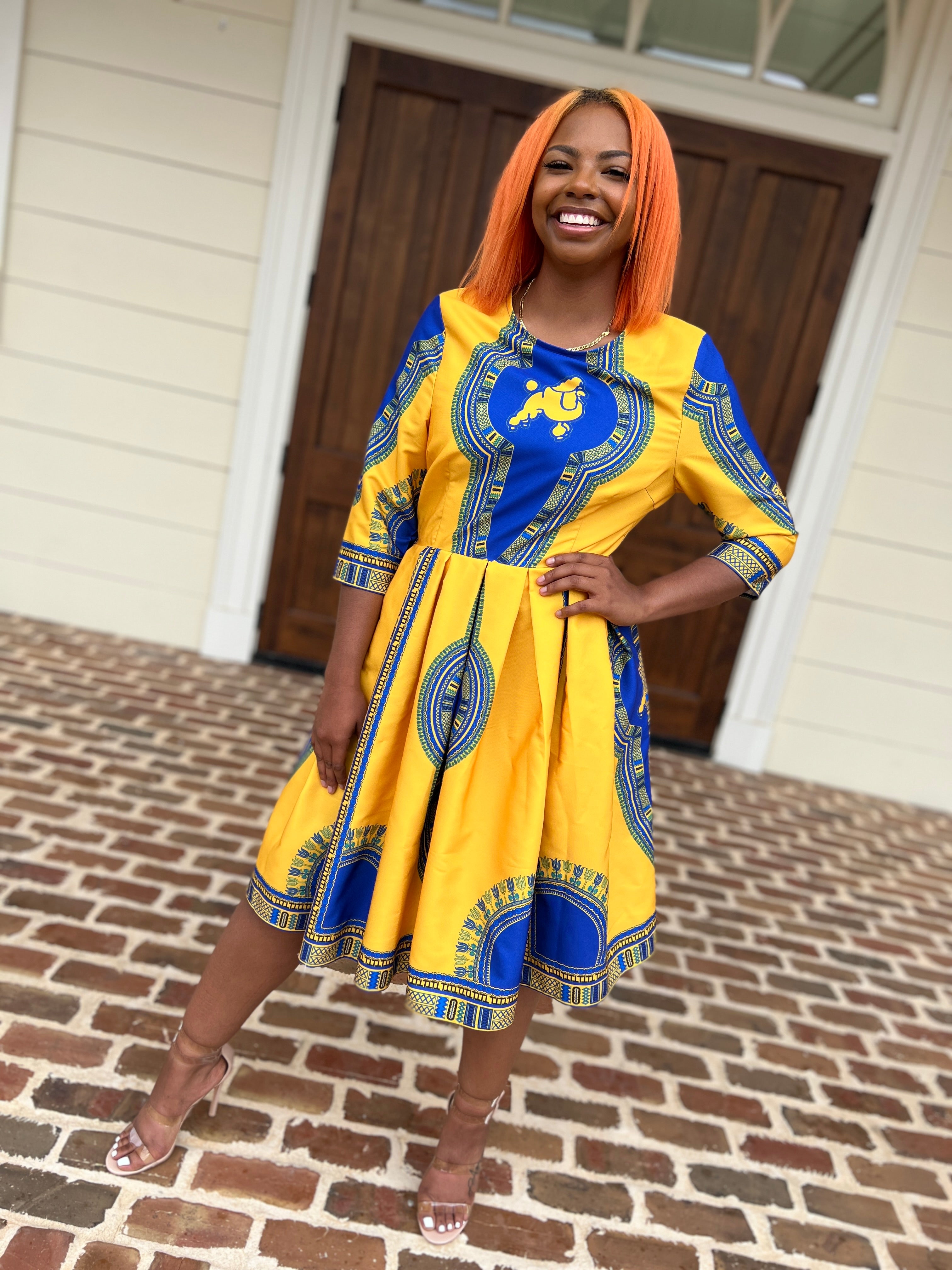 Dashiki Dress- SGRHO Final Sale. No refunds or exchanges