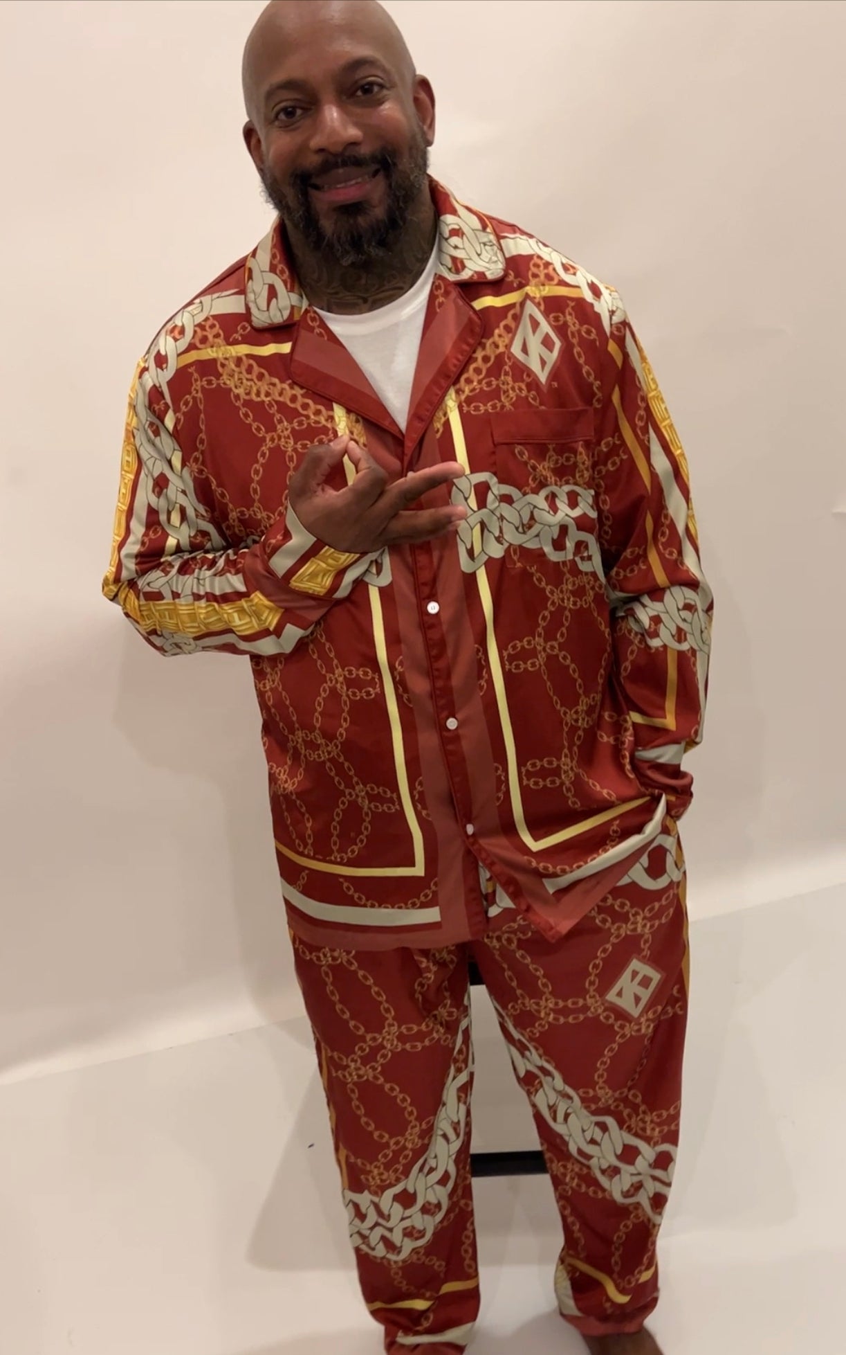 Kappa Alpha Psi Pajama set- Chains -Final sale. No exchanges or refunds