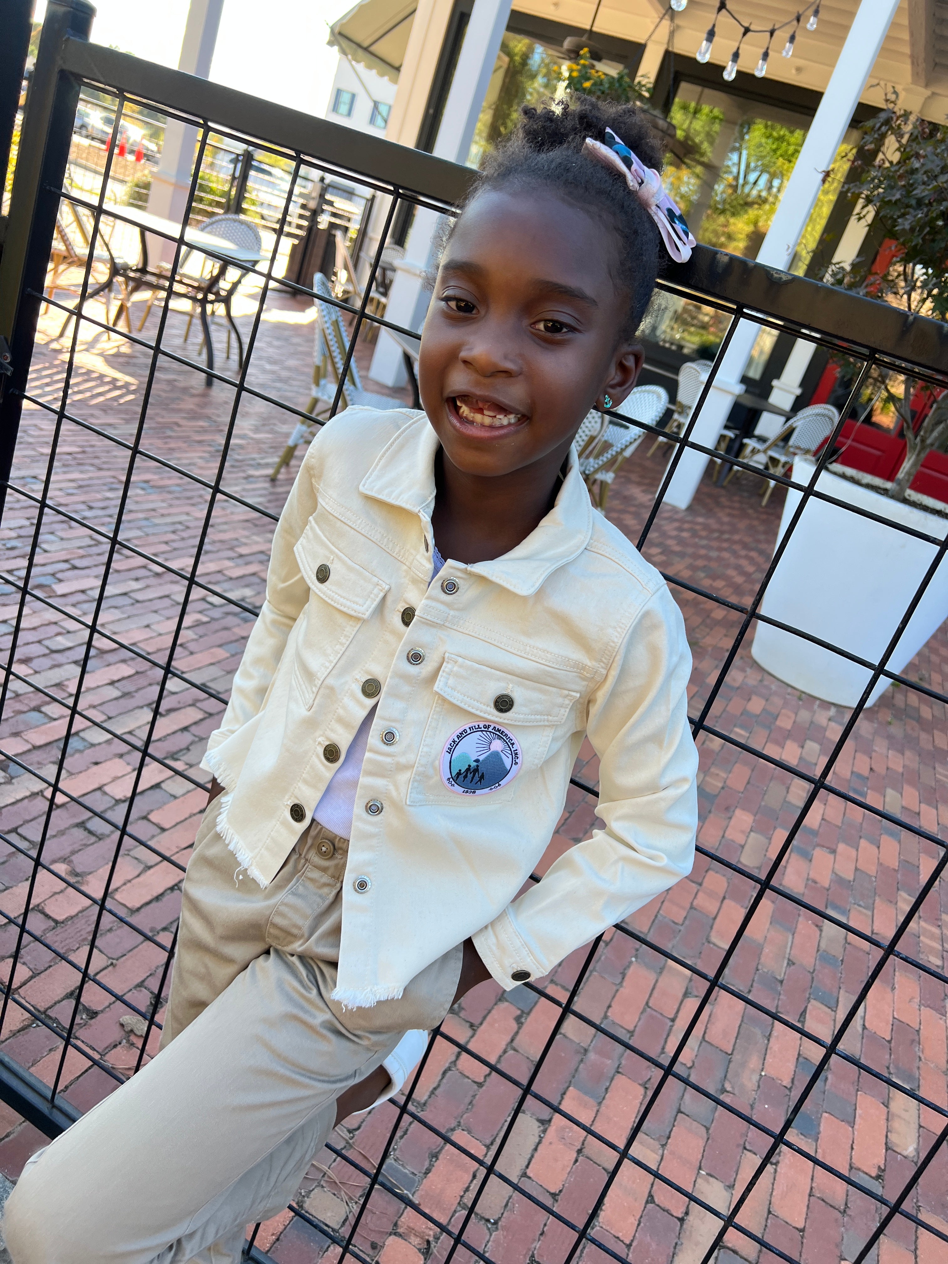 Jack and Jill Youth-Beige Denim Jacket