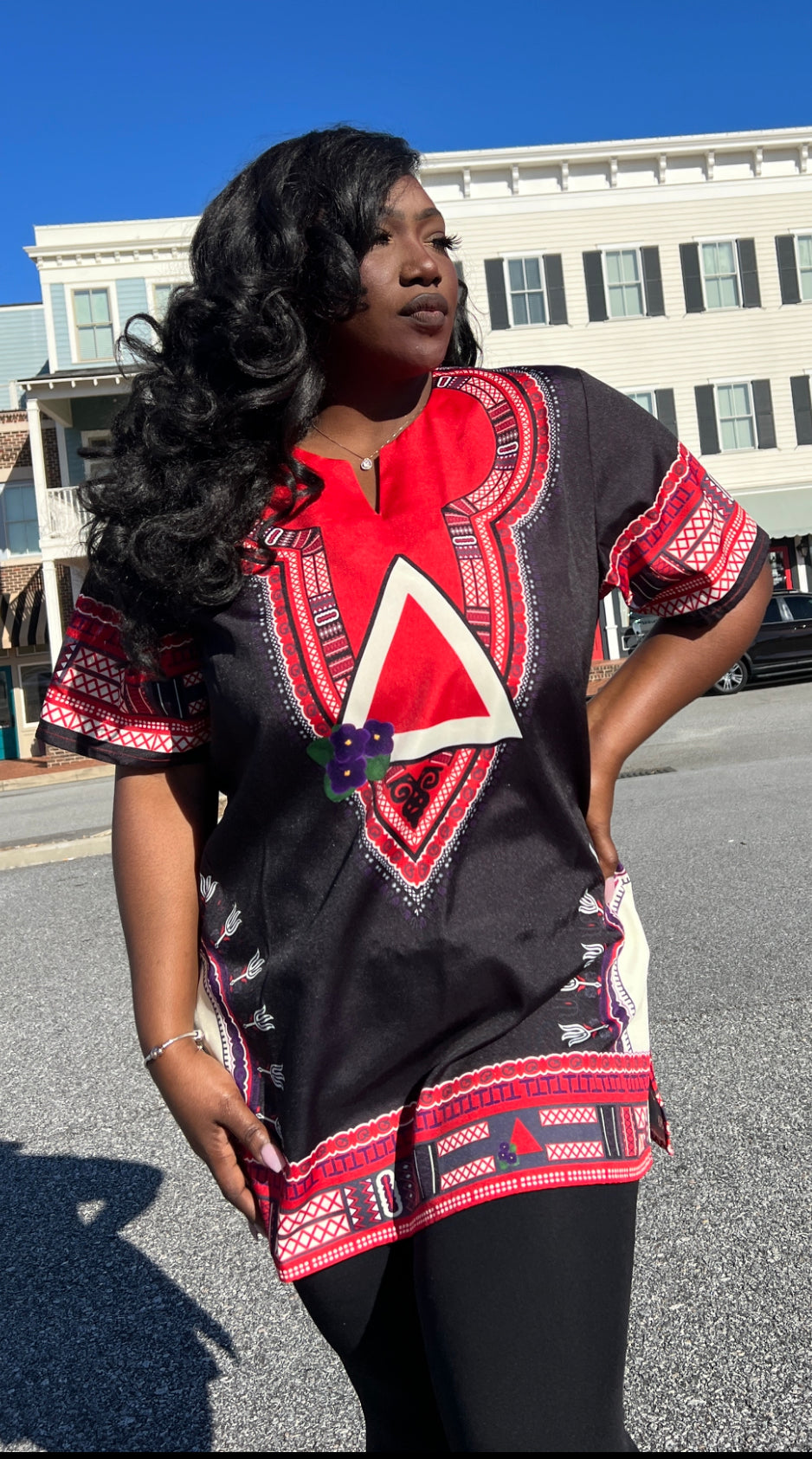 Dashiki Shirt- Delta Sigma Theta