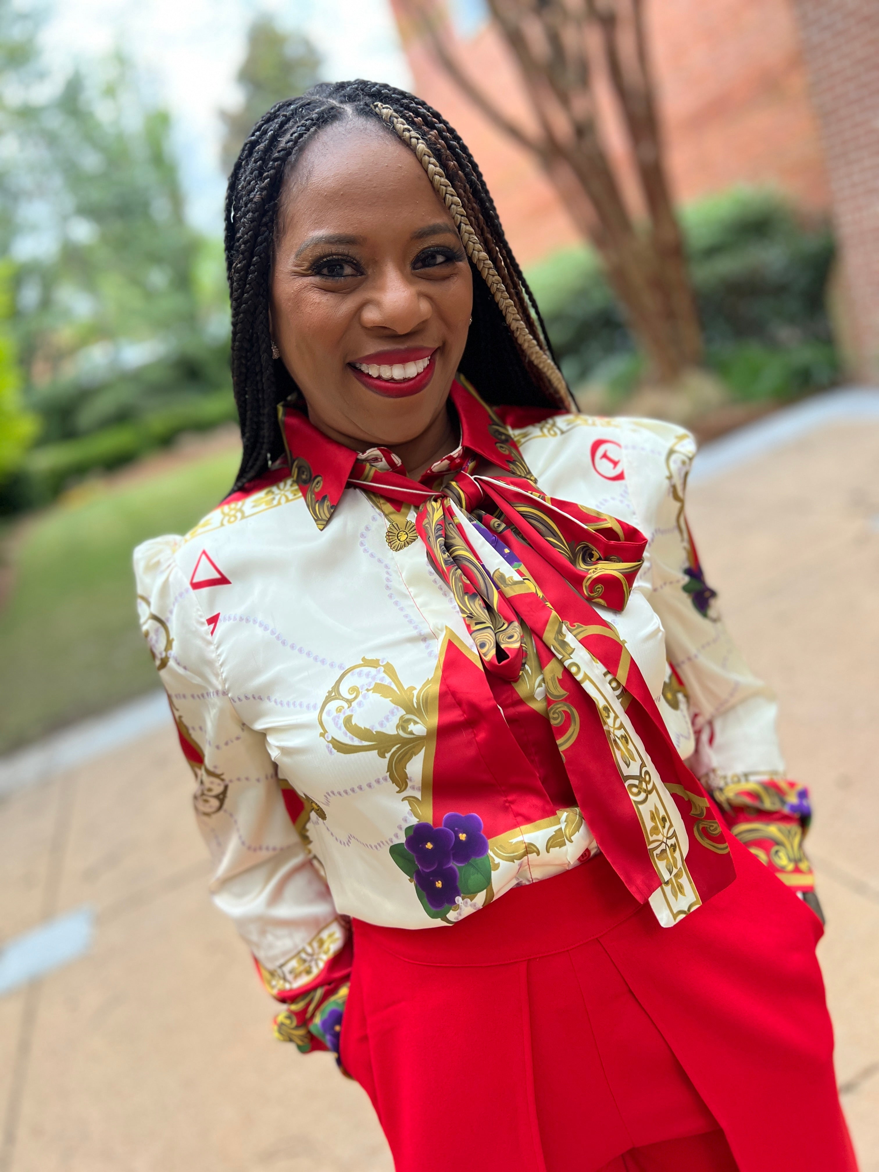 Chains & More Blouse-Delta