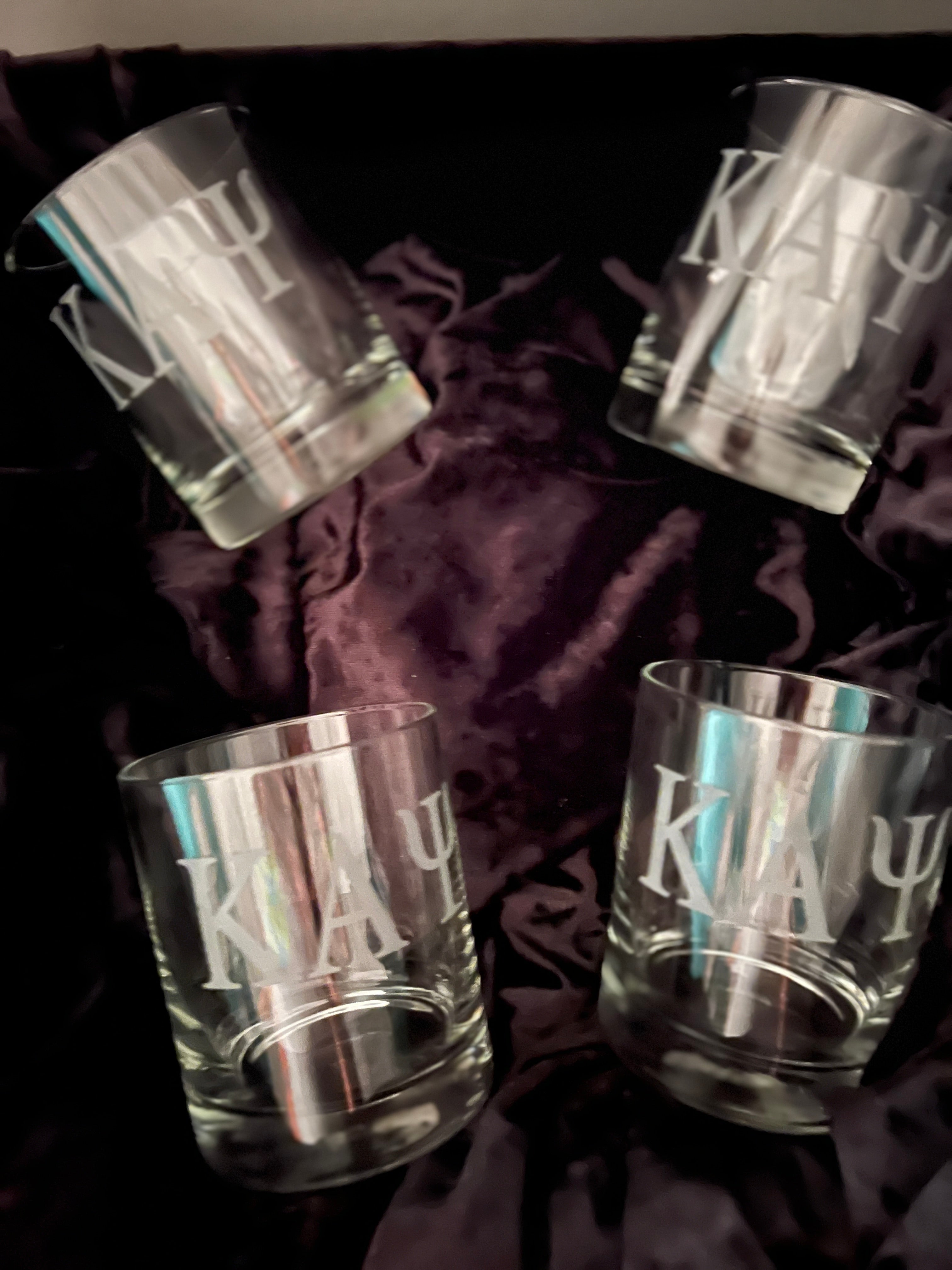 Greek Glass set-4pc. set