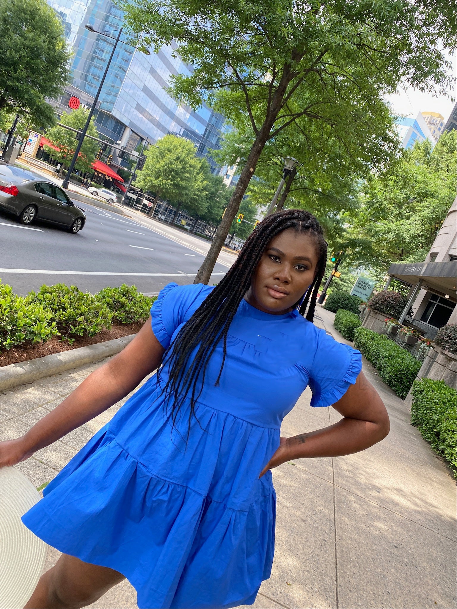 Color Block Fluttered Sleeve Dress FINAL SALE NO EXCHANGES FOR REFUNDS