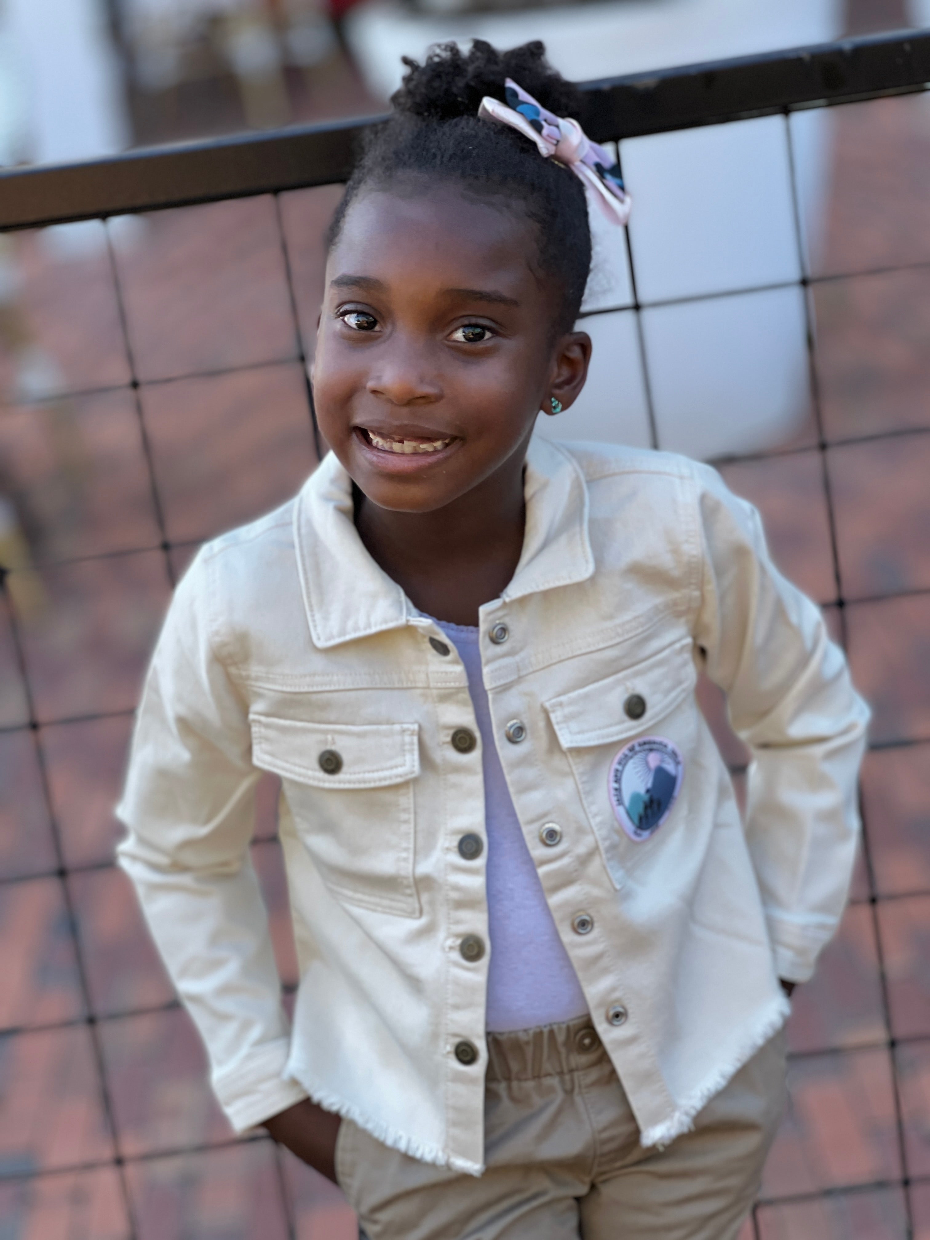 Jack and Jill Youth-Beige Denim Jacket