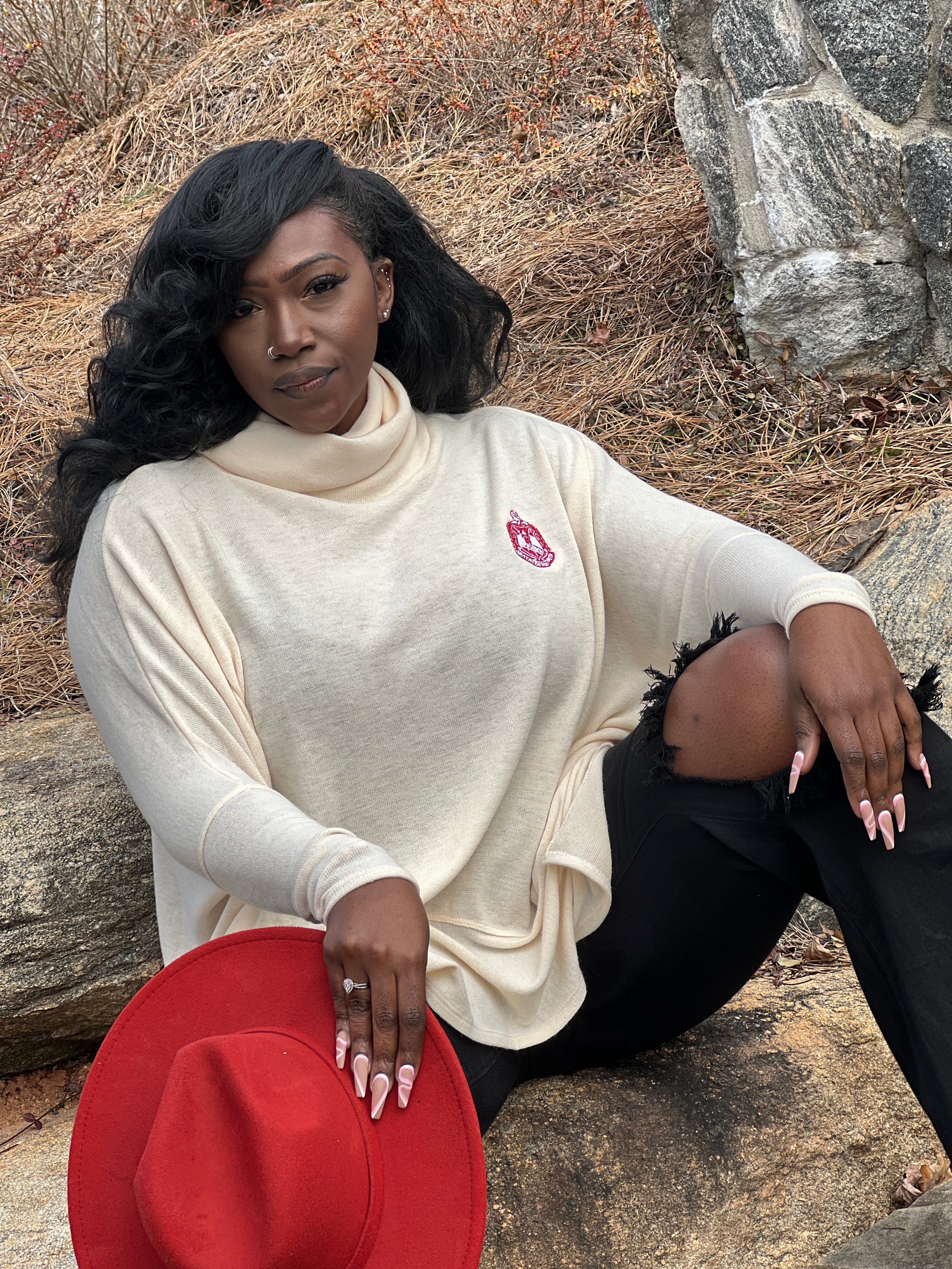 Delta Cowl Neck Sweater