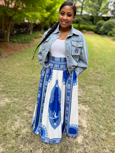 Long dashiki outlet skirt