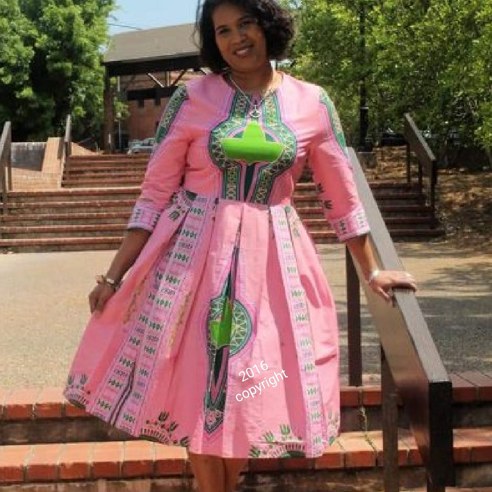 Pink and green dashiki best sale