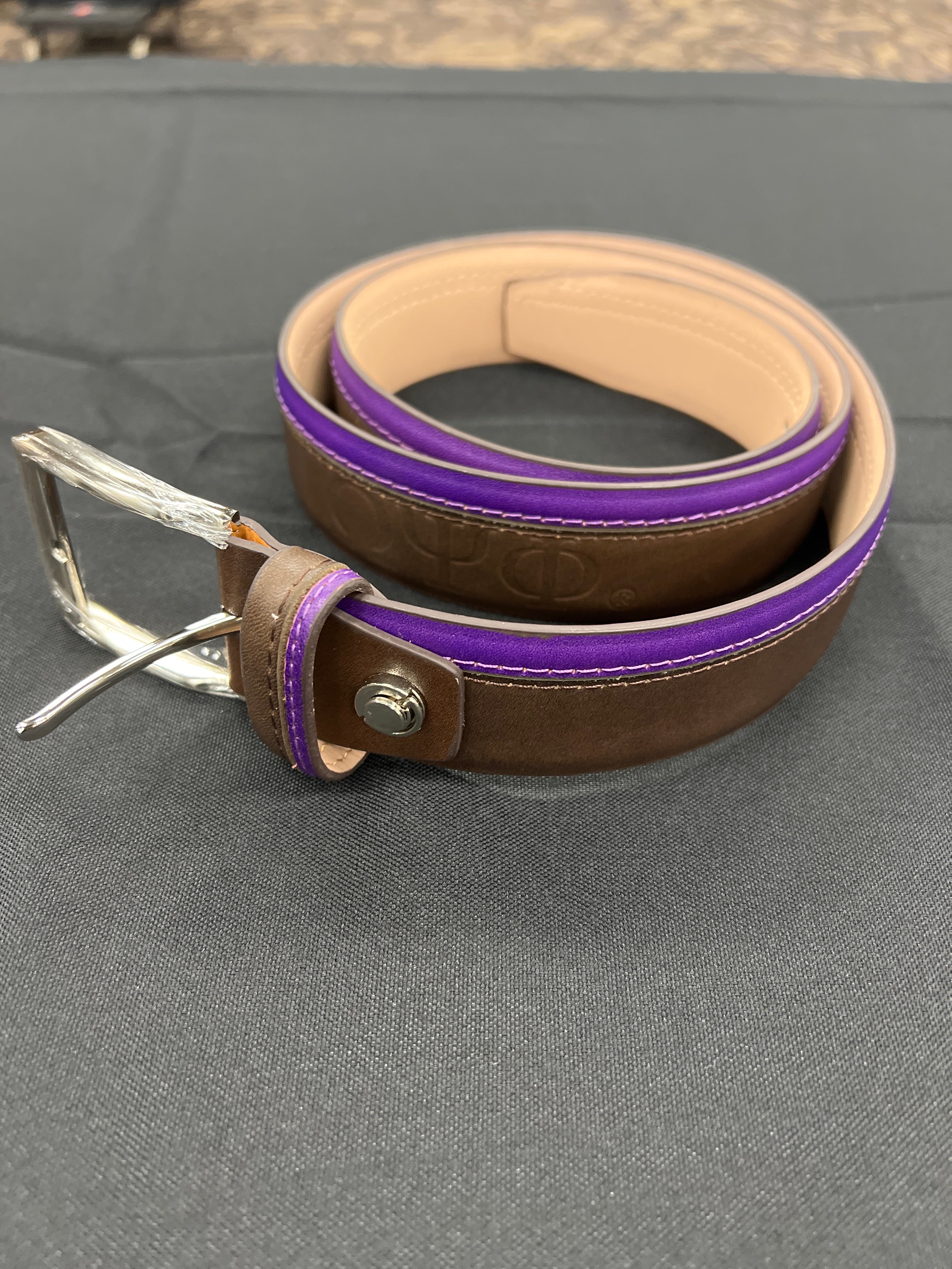 Leather Belt- Omega Psi Phi