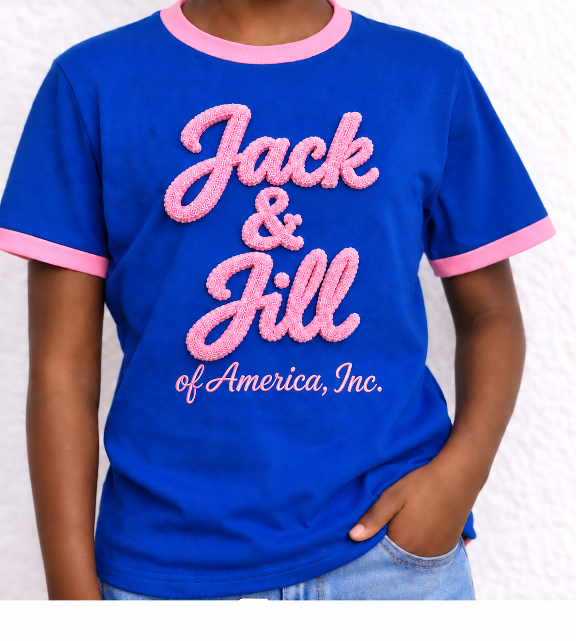 JJOA Chenille Script Tshirt