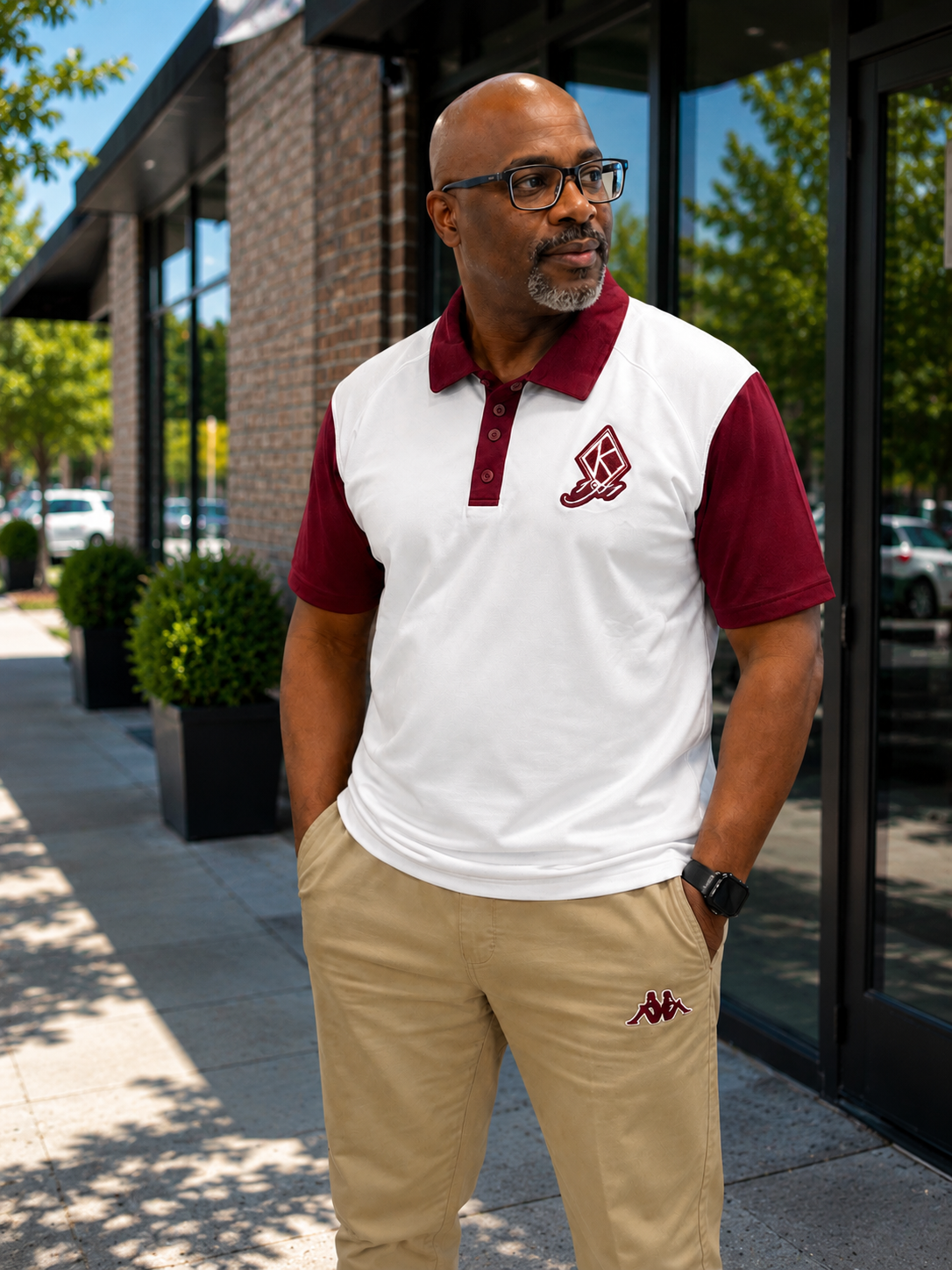 Kappa color block Polo