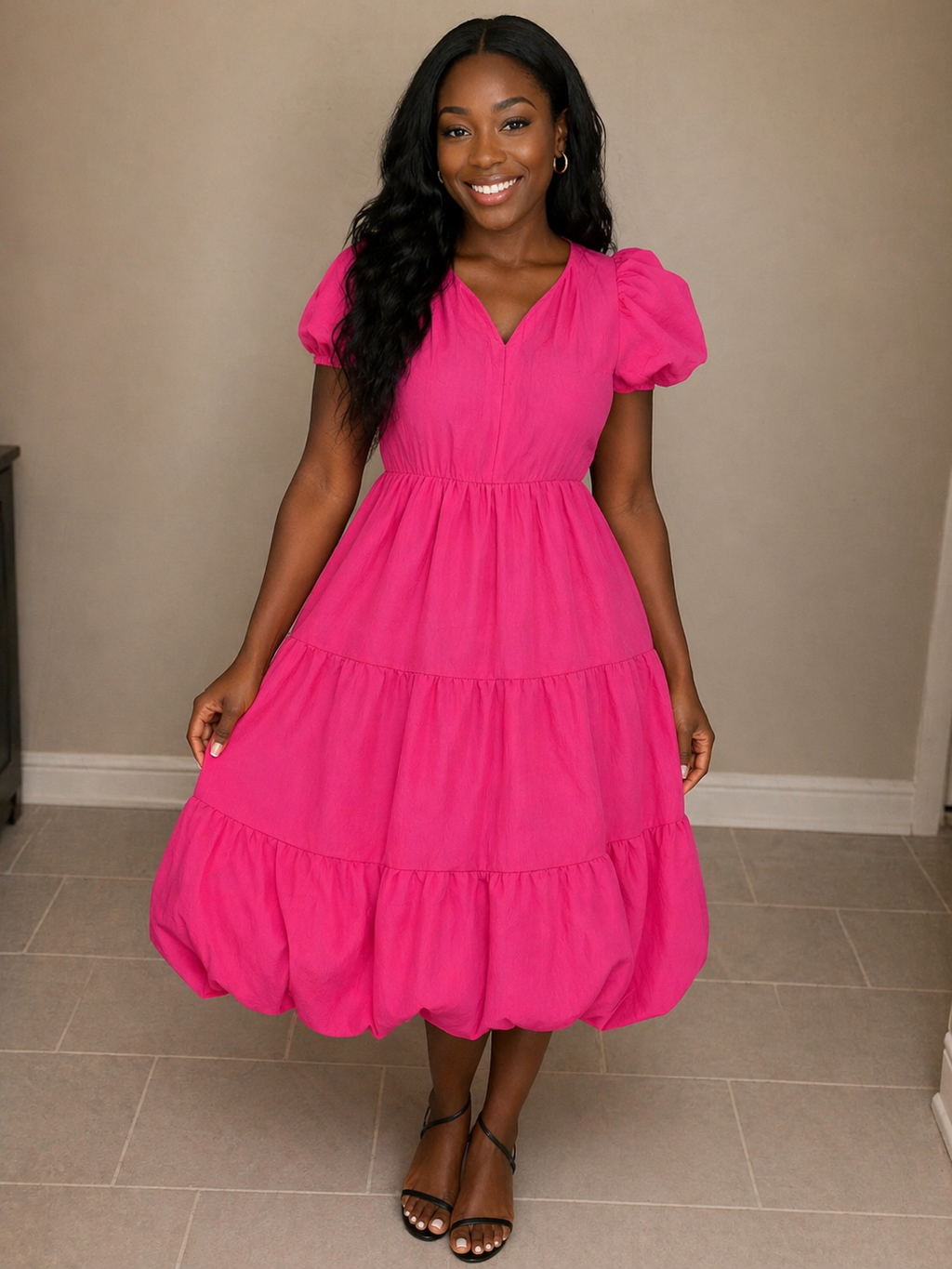 Pink Flutter dress