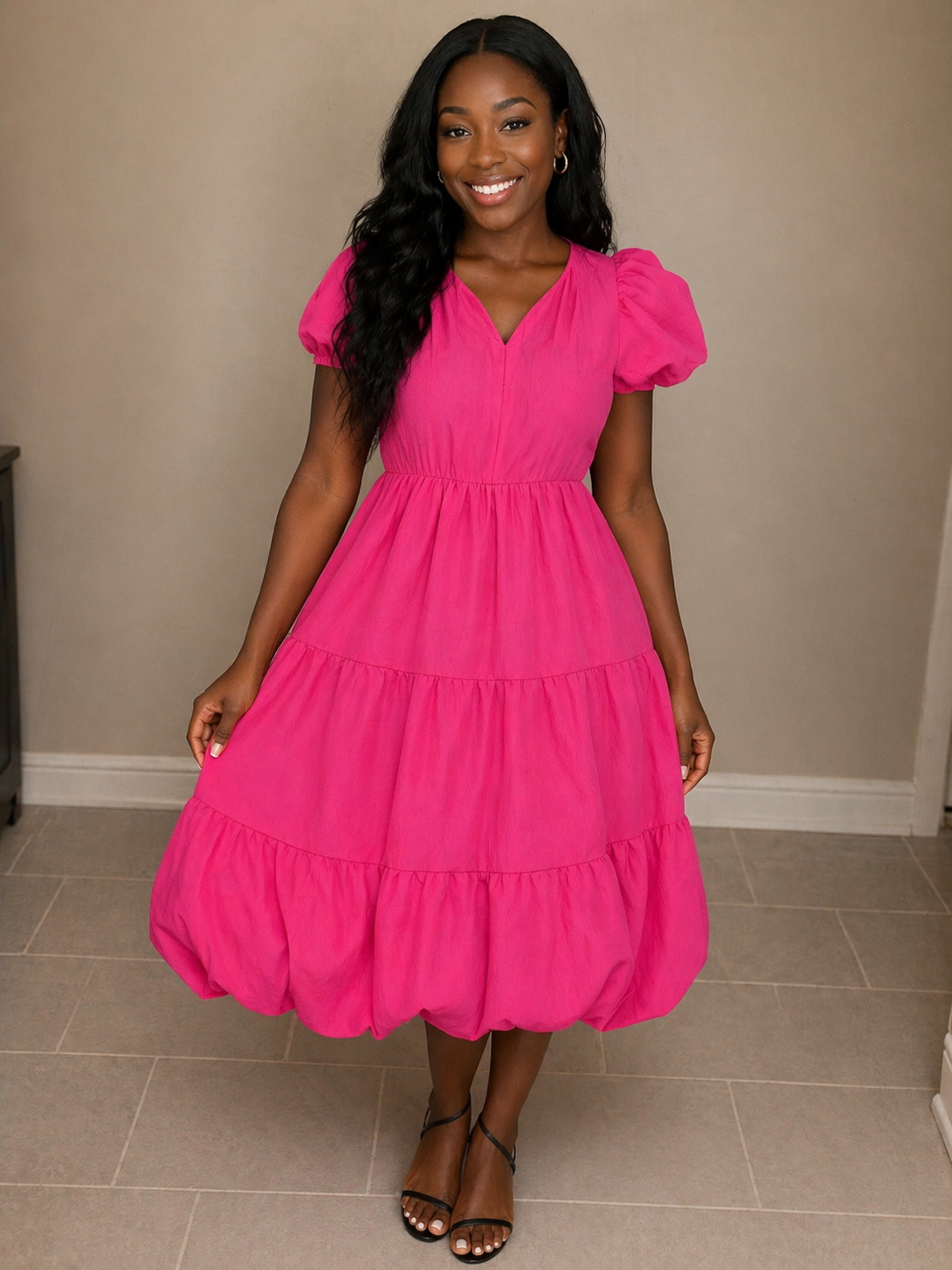 Pink Flutter dress