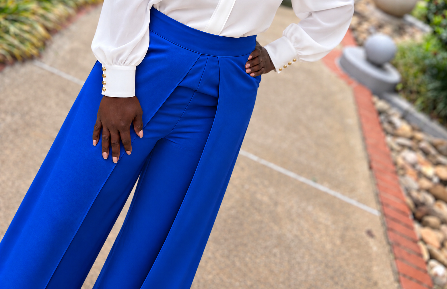Royal Blue Palazzo Pants-final sale