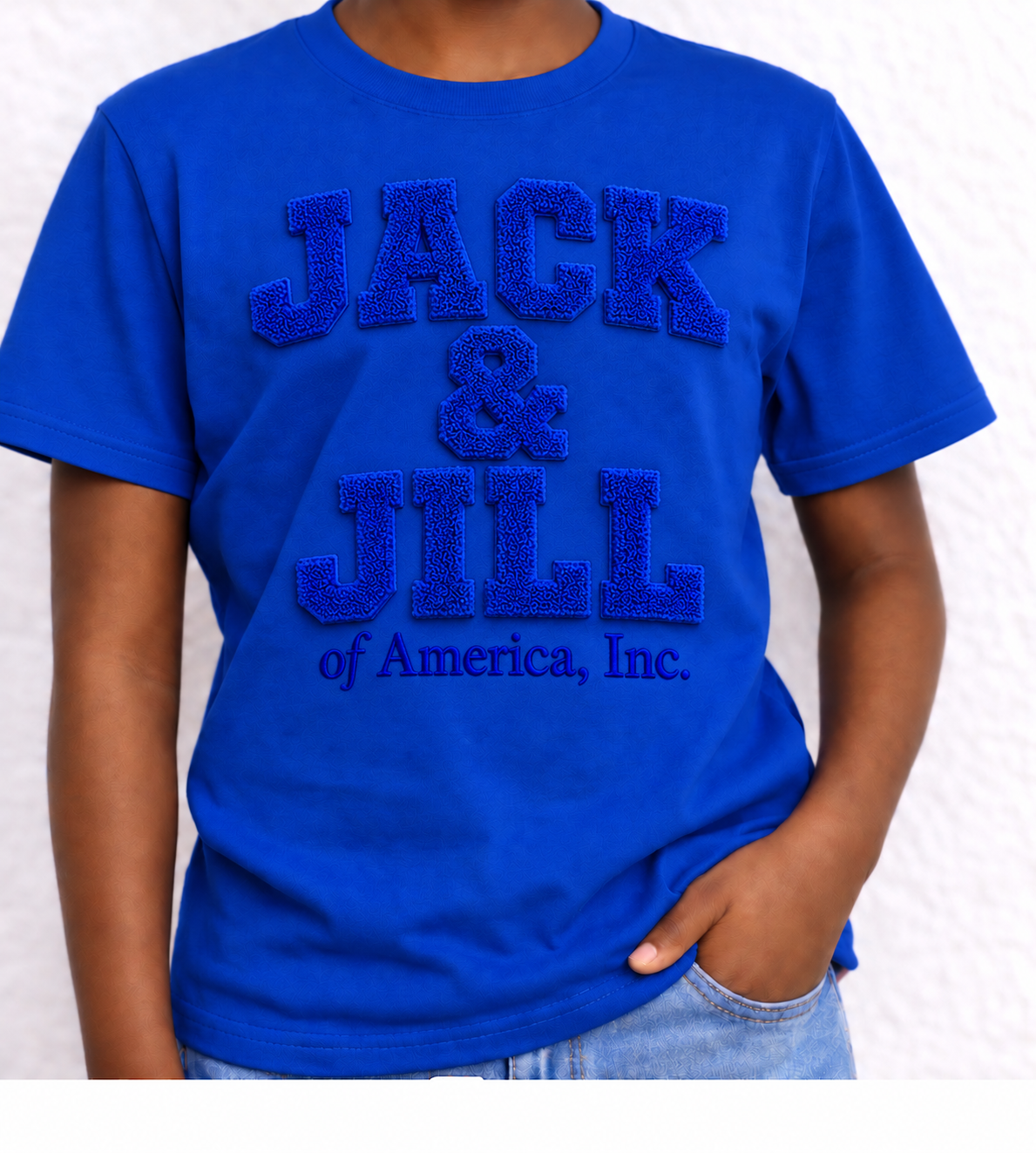 JJOA Chenille Royal Tshirt