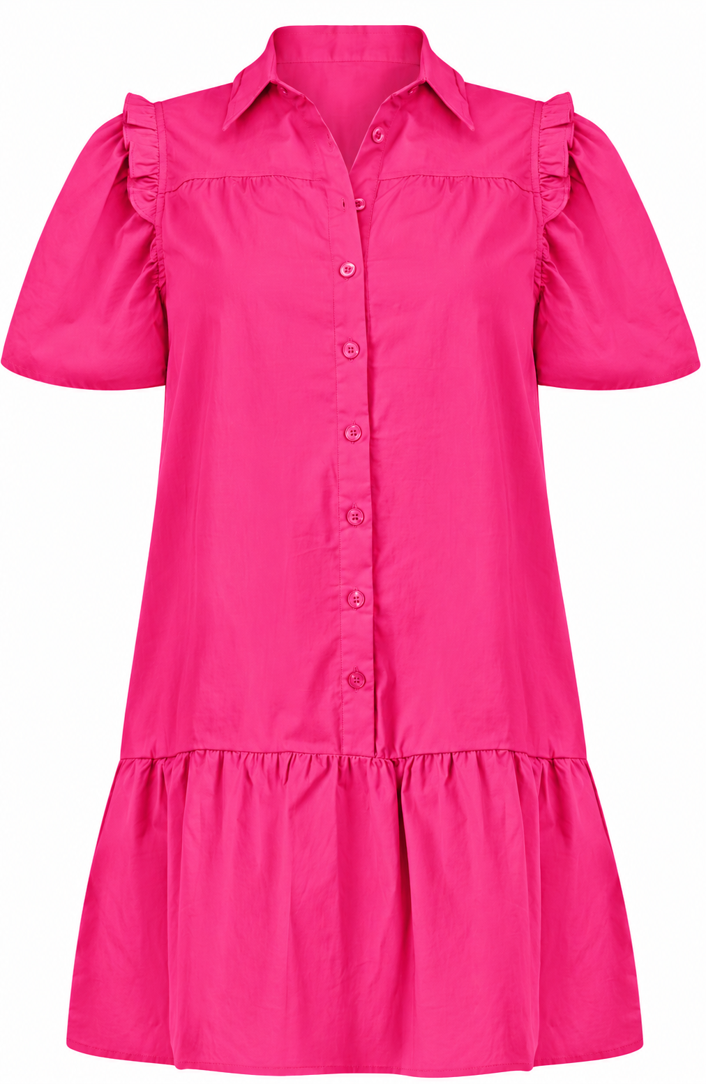 Regal Ruffle Pocket Dress