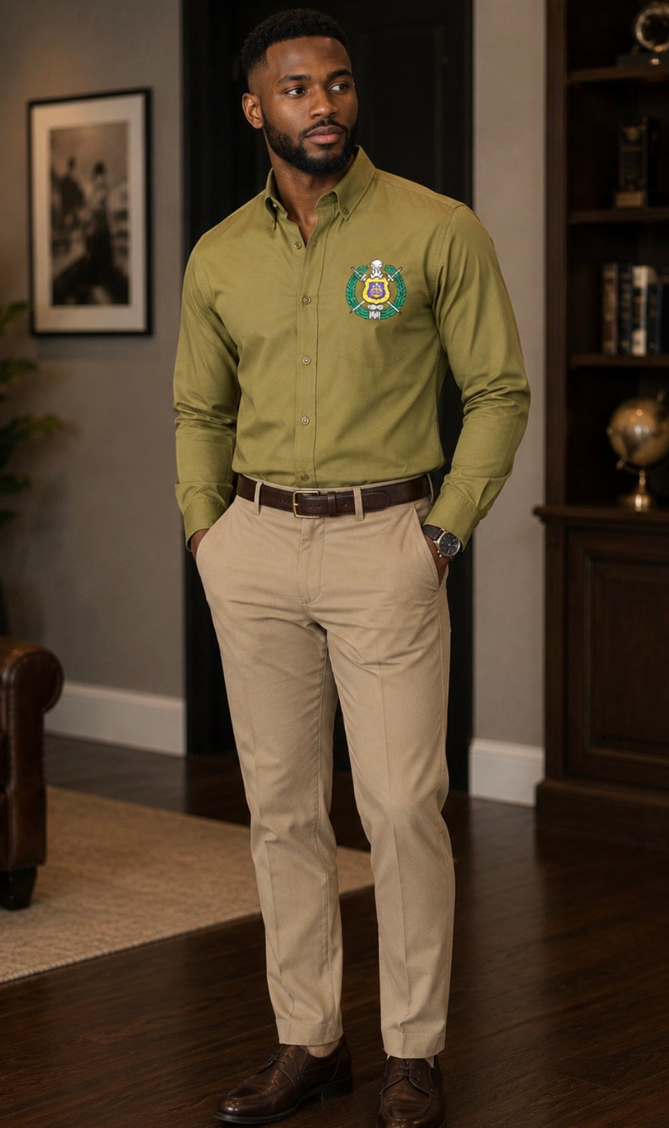 Omega Long Sleeve button down shirt