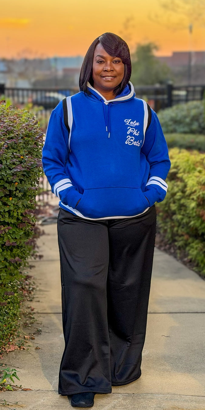 Zeta Phi Beta Striped Hoodie