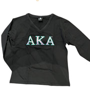 AKA long sleeve V neck tee. Final sale. No exchanges or refunds