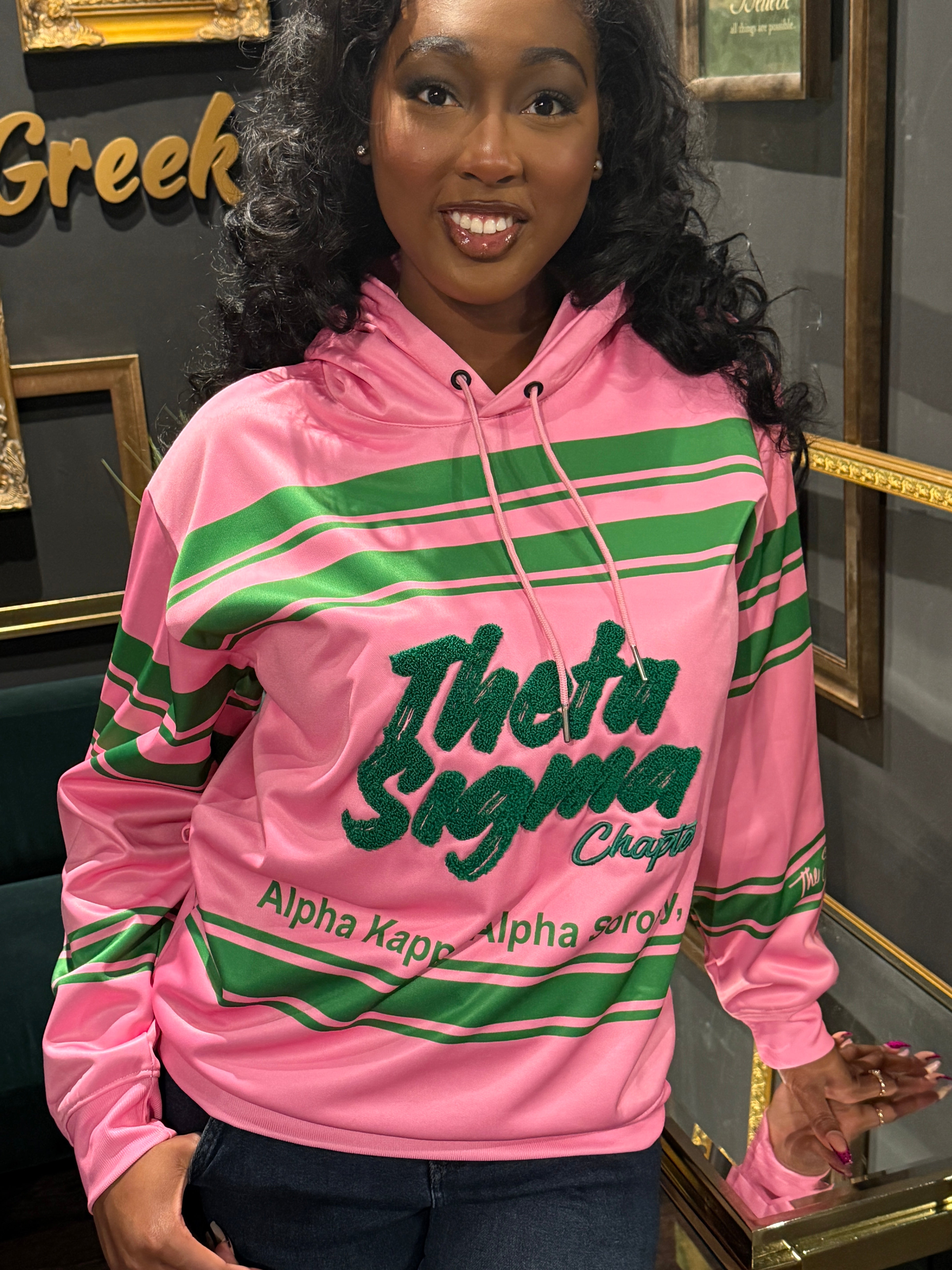 Theta Sigma Custom Hoodie-Preorder. Ships by Jan 25