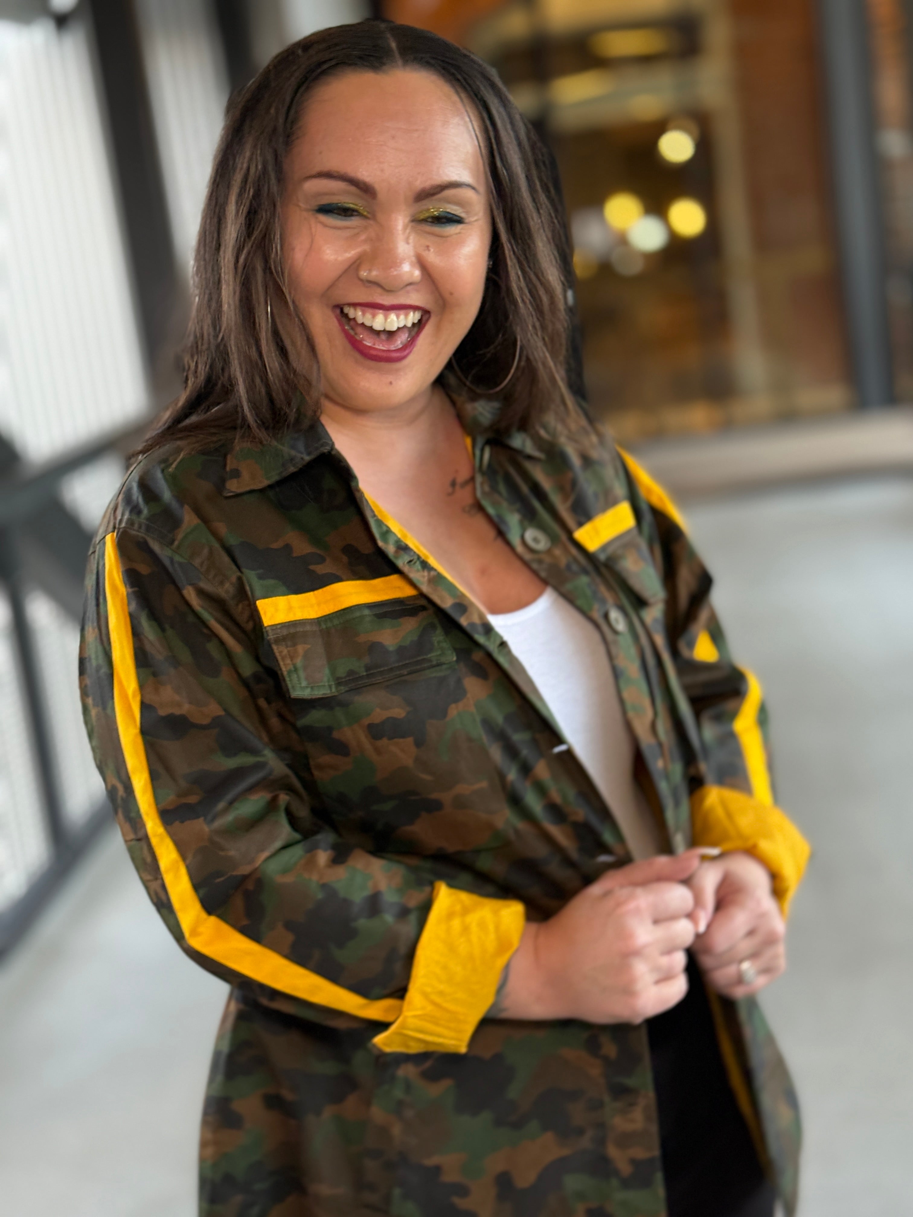 Camouflage Jacket- SGRHO Gold