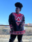 Long Sleeve Dashiki Shirt- Delta