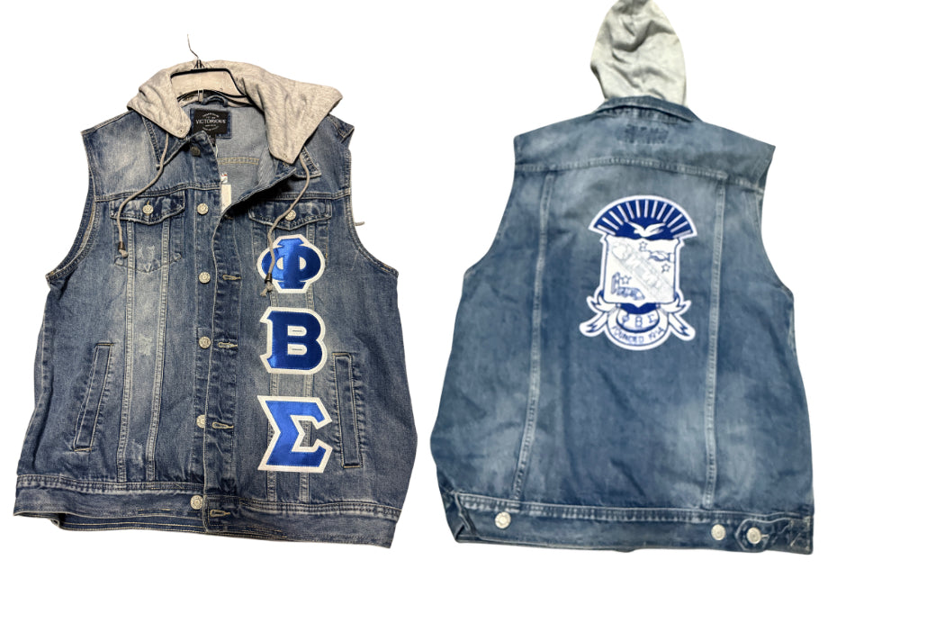 Sigma Hooded Denim Vest