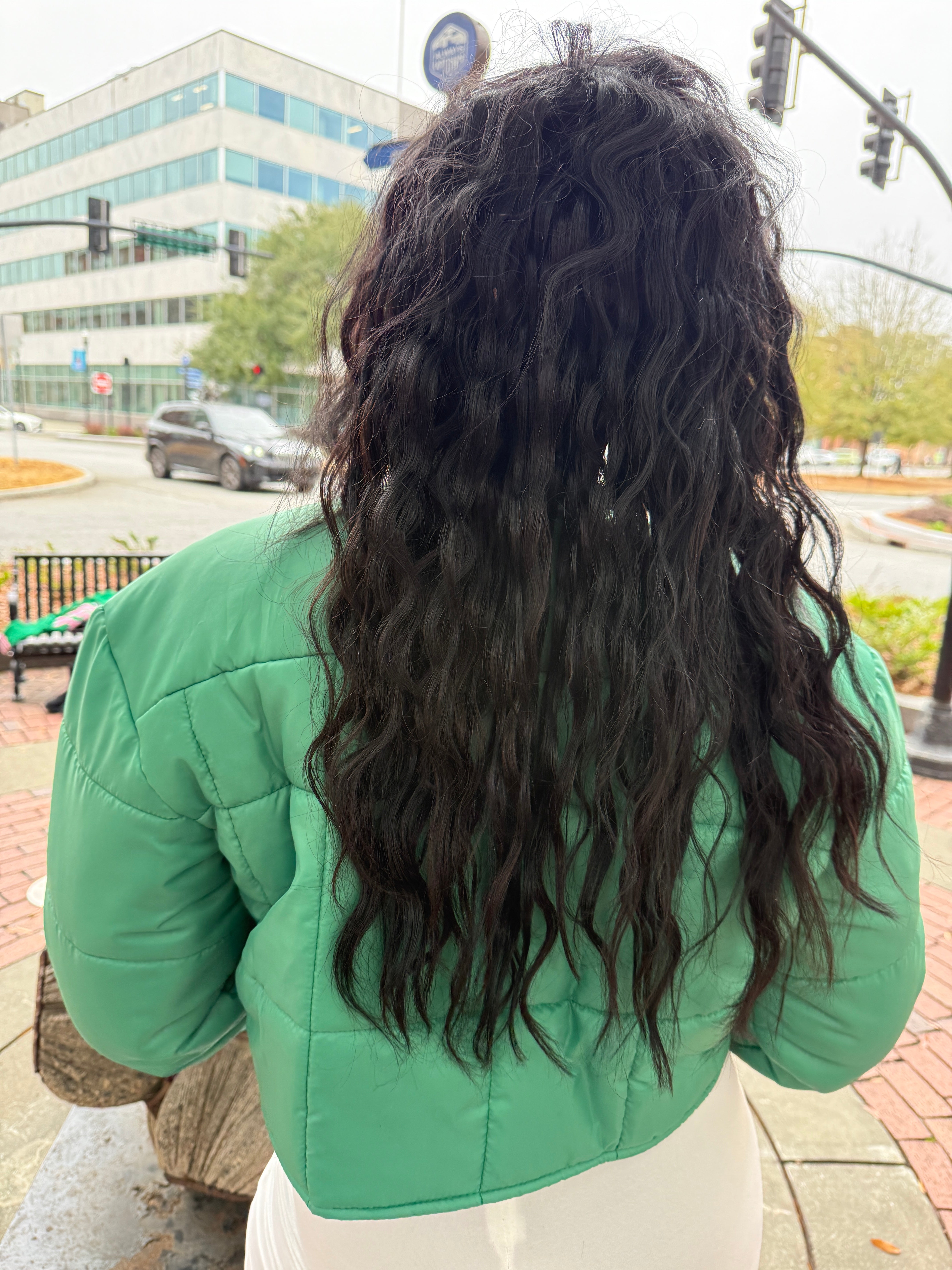 AKA cropped bomber jacket