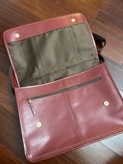 Kappa Leather Messenger Bag