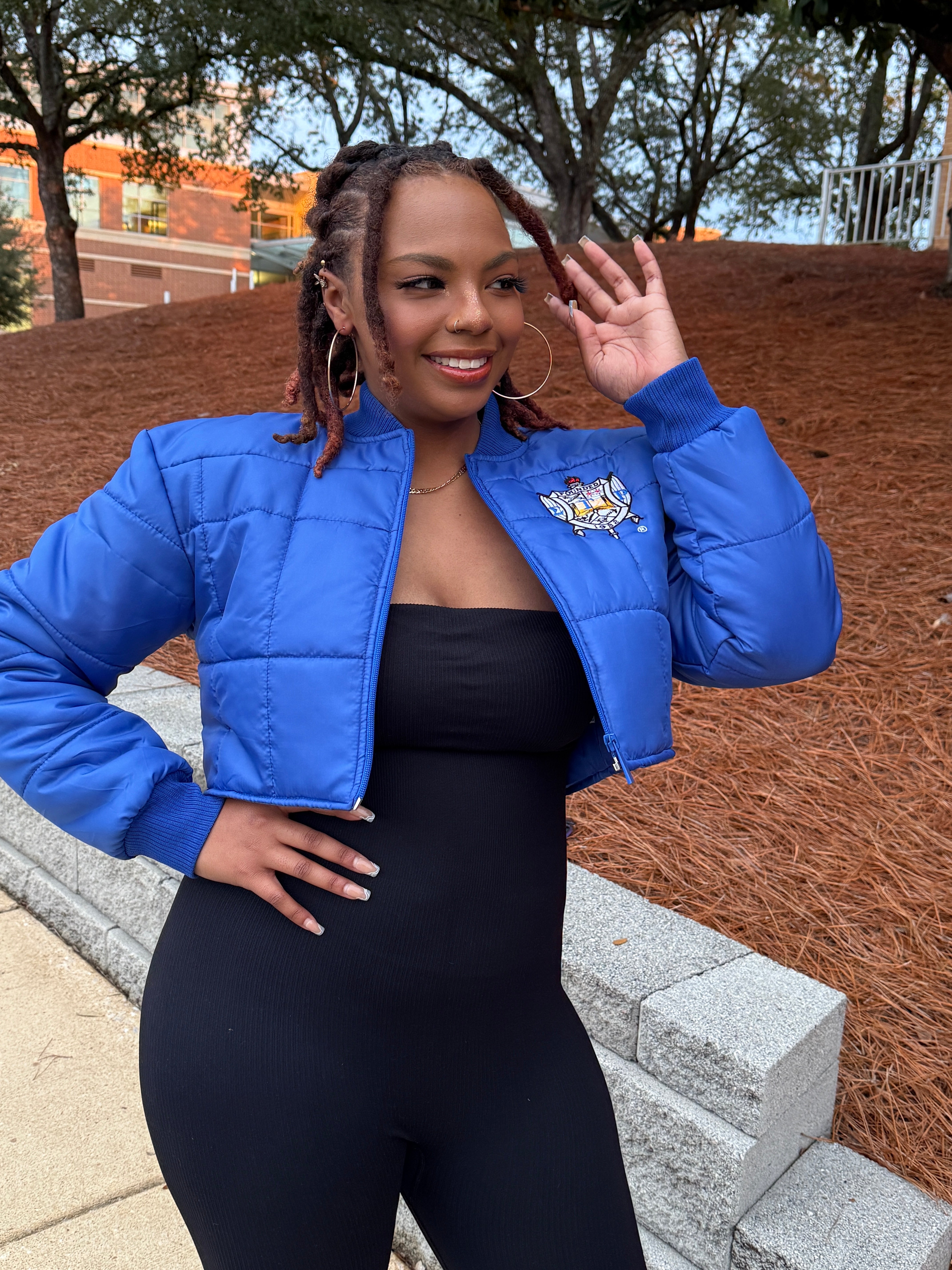 SGRHO cropped bomber jacket