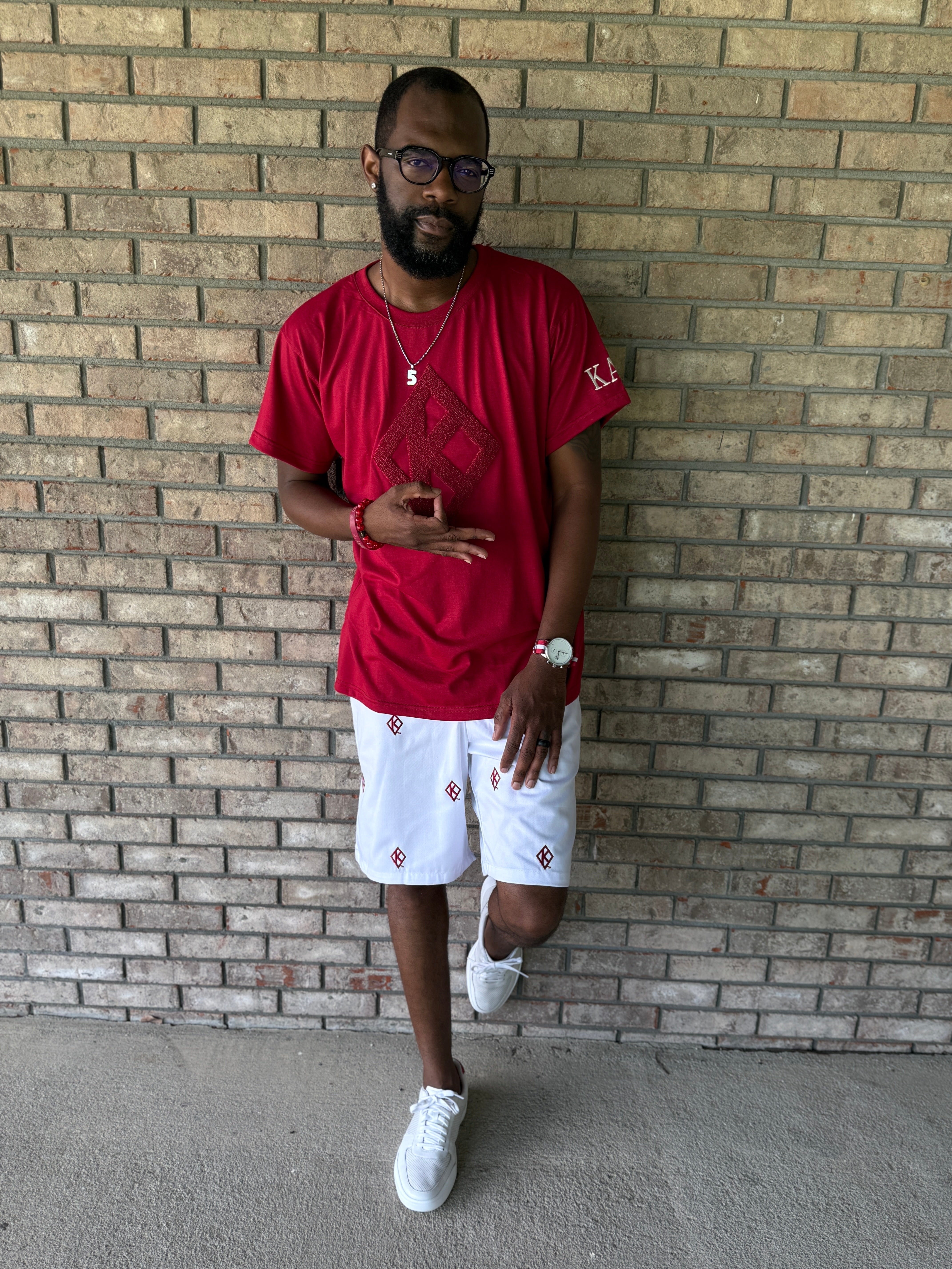 Kappa Luxe MonoTee-Krimson