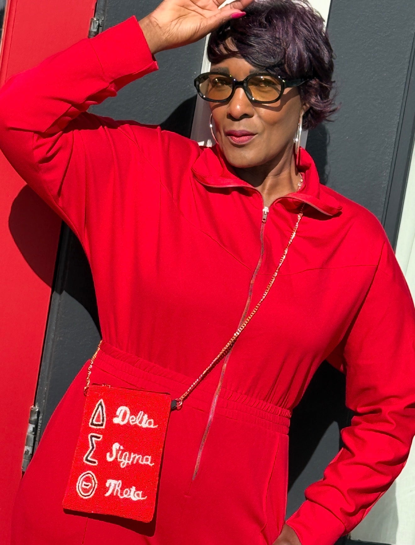 Delta Beaded Cell phone bag