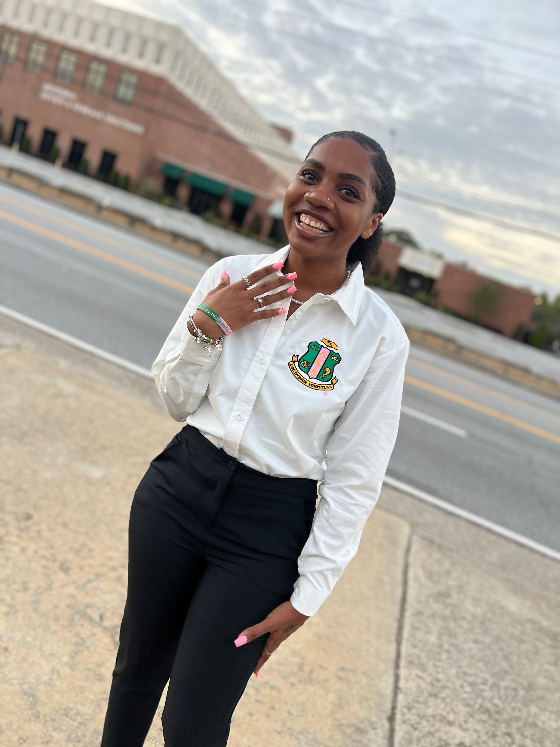 kappa dress shirt AKA Long Sleeve button down shirt