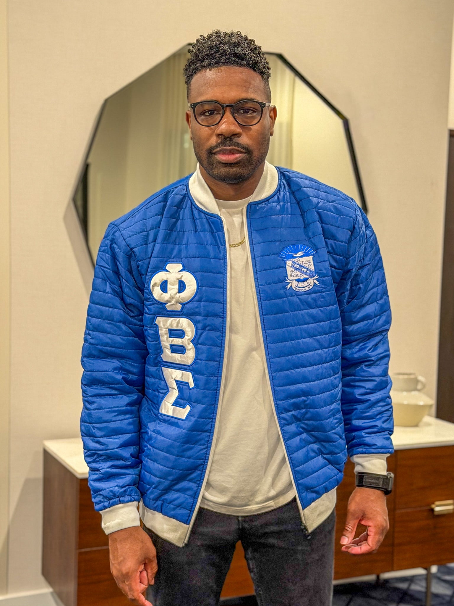 Sigma Reversible Puffer Bomber Jacket- Final Sale