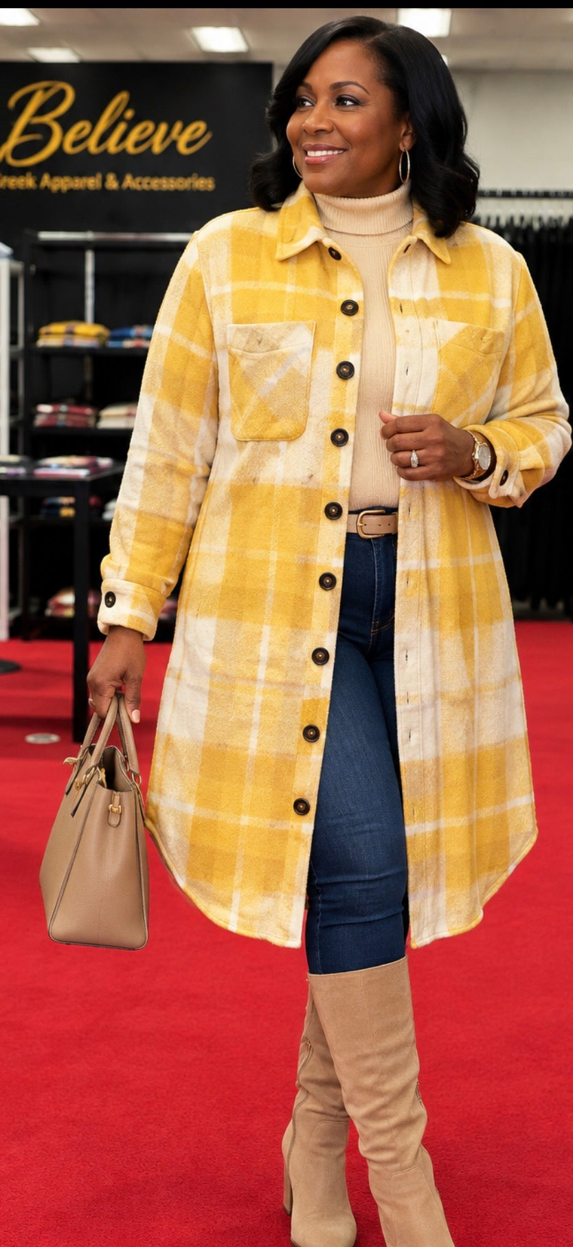 Gold shacket