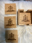 Kappa Wood  Coaster sets- 4pc