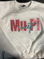 White Sweet Mu Pi Sweatshirt