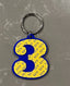 SGRHO Numbered Key Ring