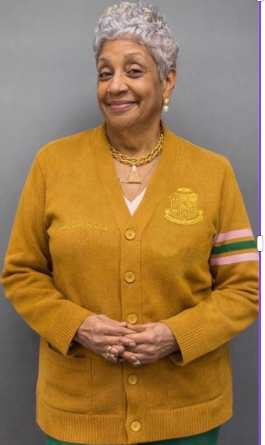 AKA Golden Soror Cardigan