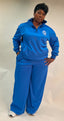 Zeta wide leg track pant