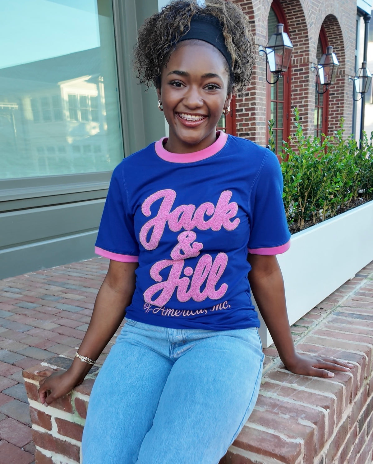 JJOA Chenille Script Tshirt