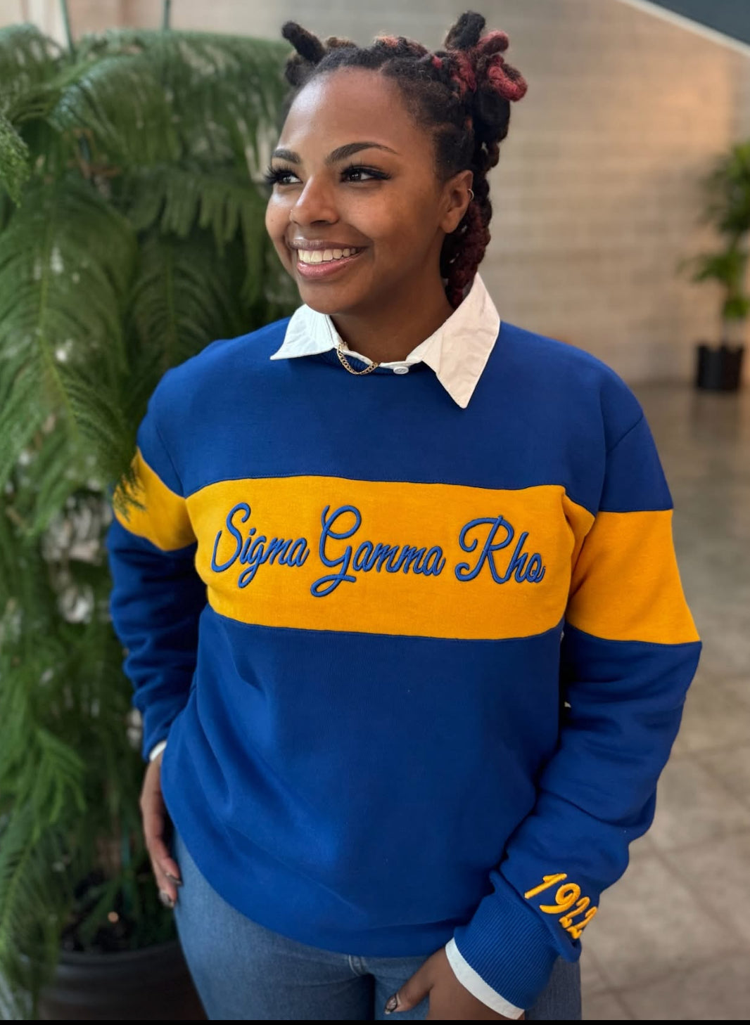 SGRHO 3D Striped Sweatshirt